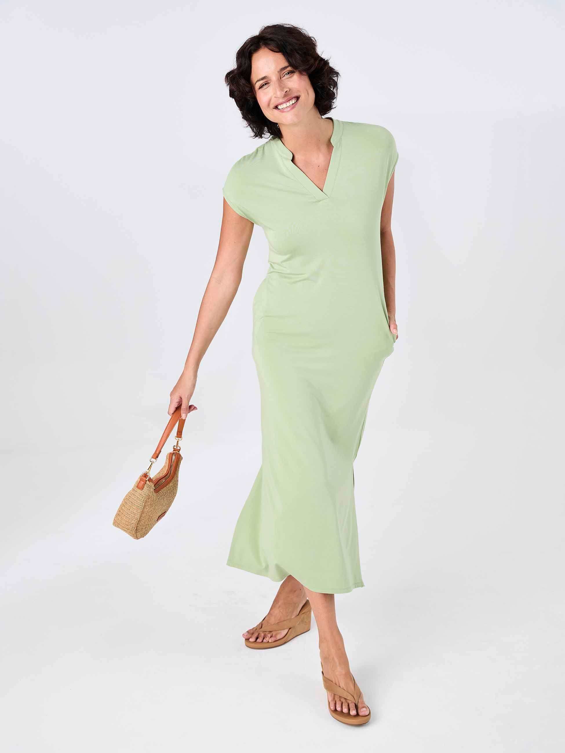 Alba Dress - Matcha Green - Image 8