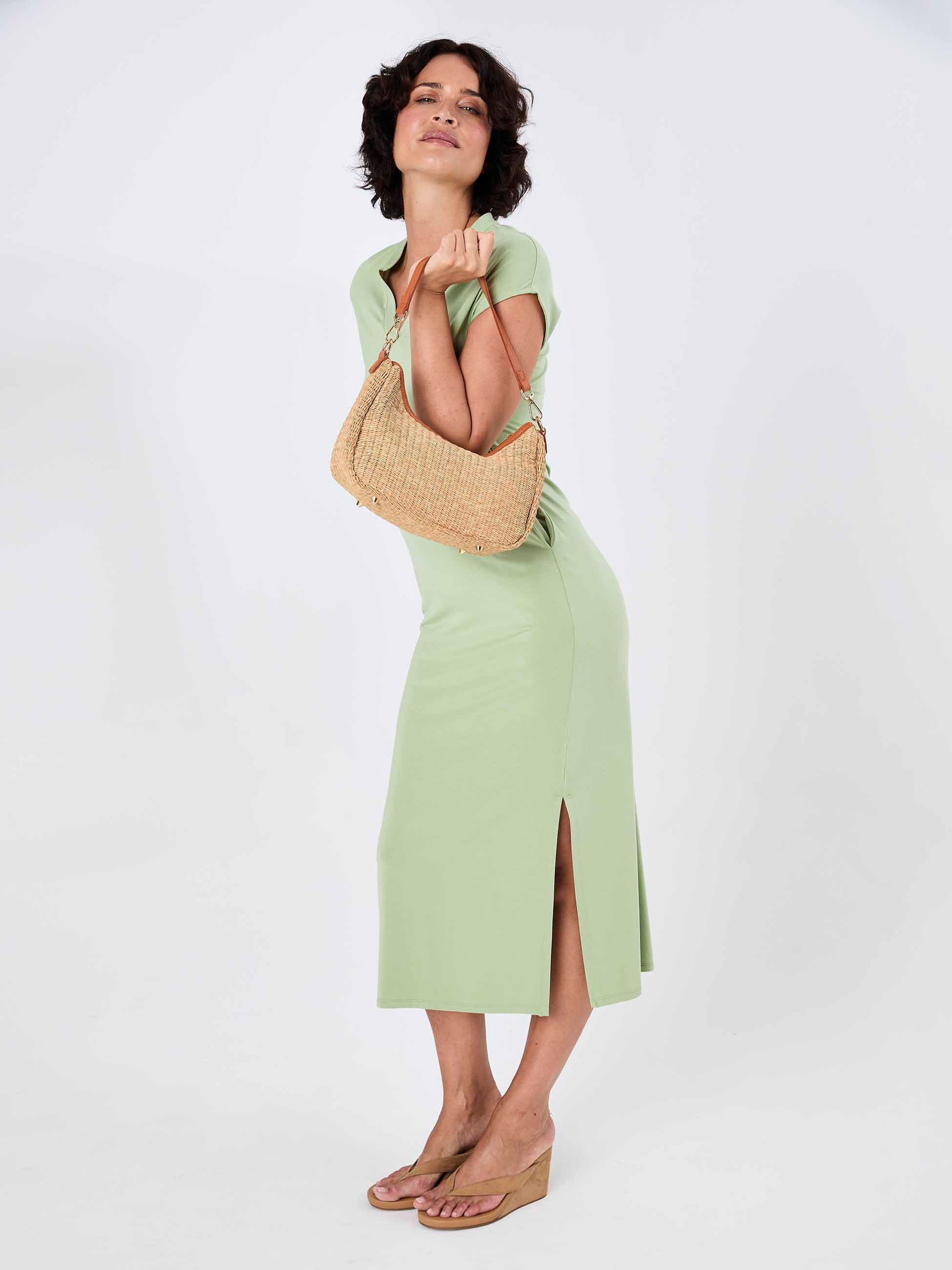 Alba Dress - Matcha Green - Image 9