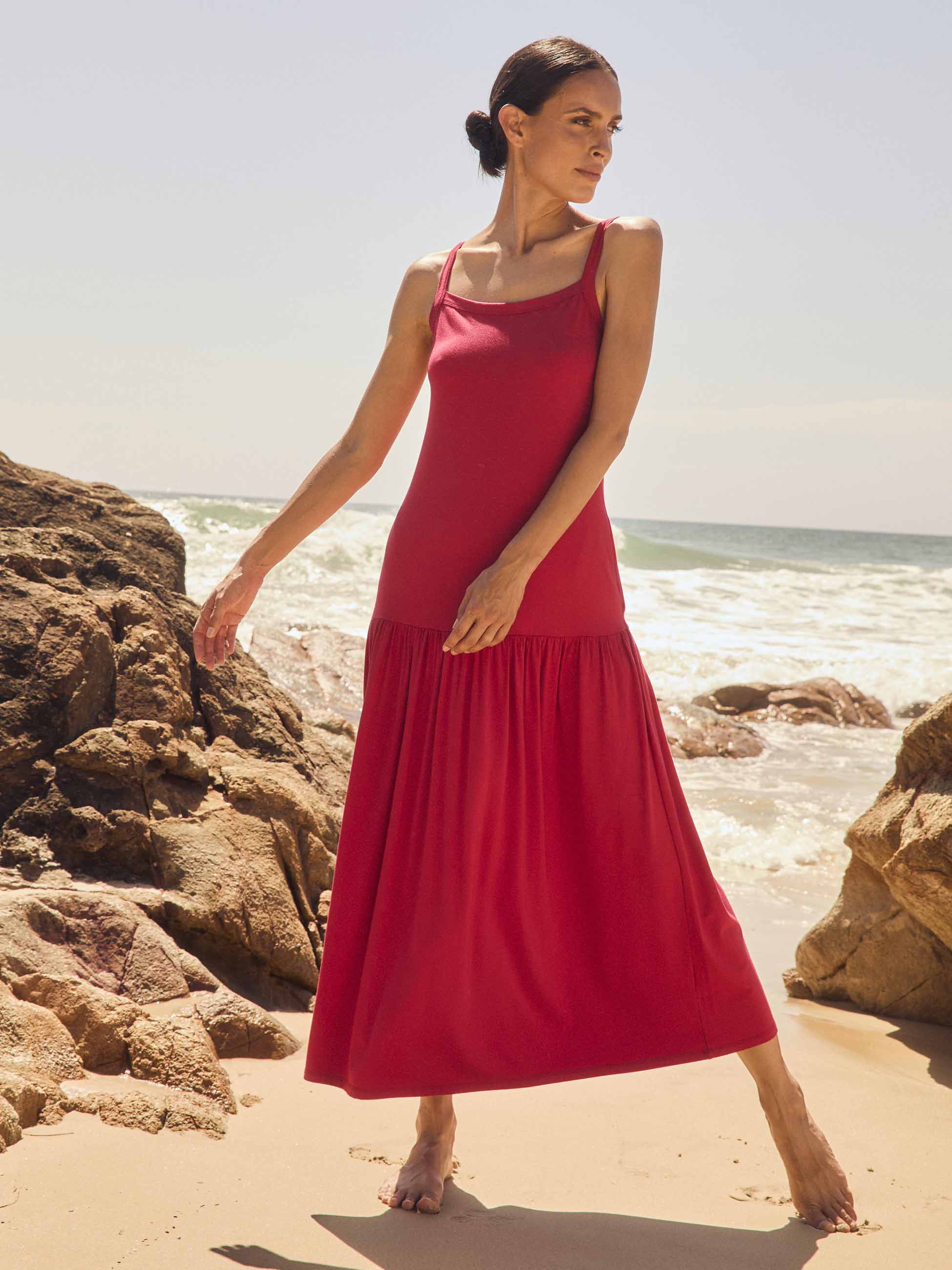 Alma Dress - Cherry - Image 2