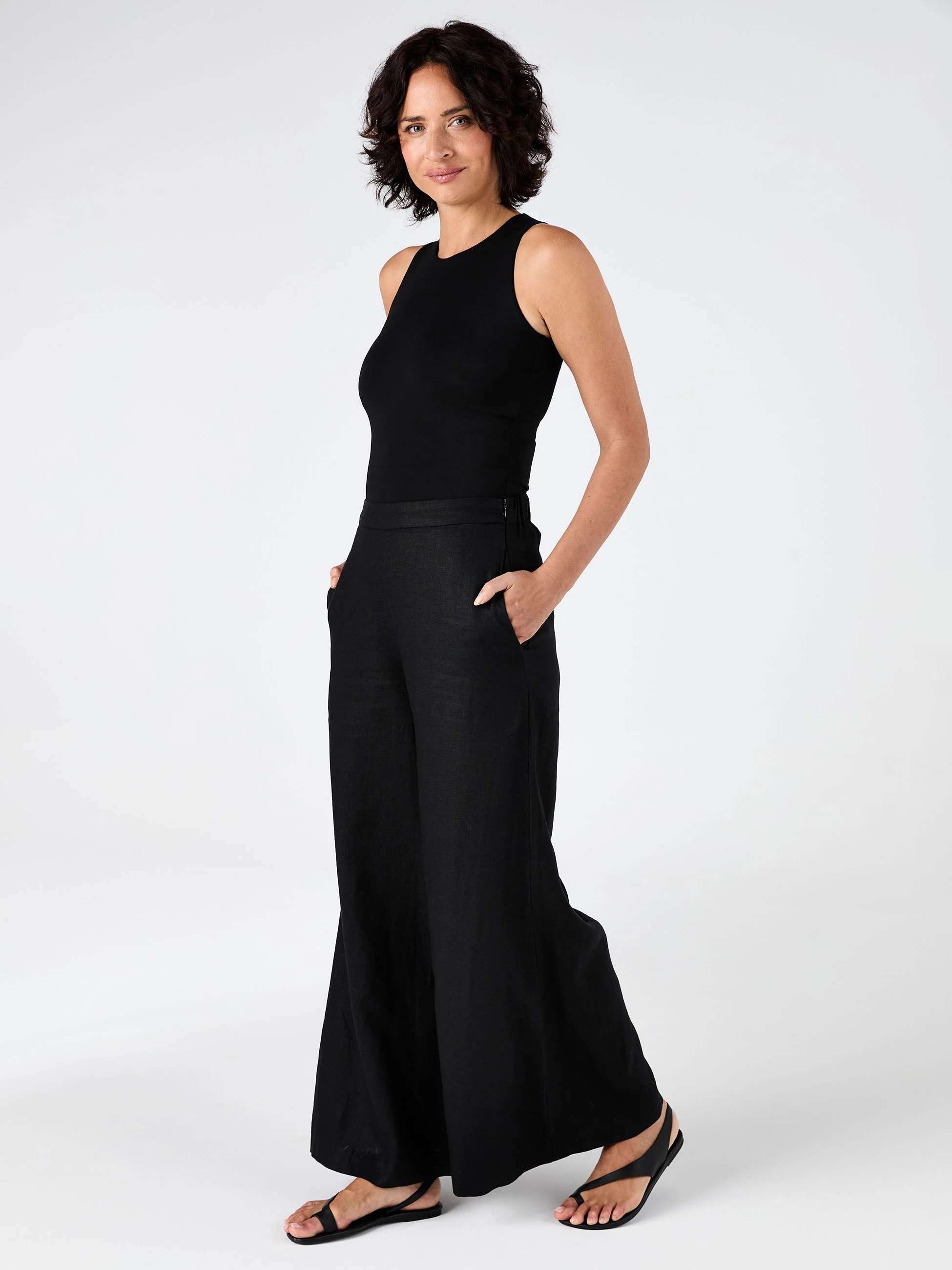 Bruna Tank - Black - Image 2