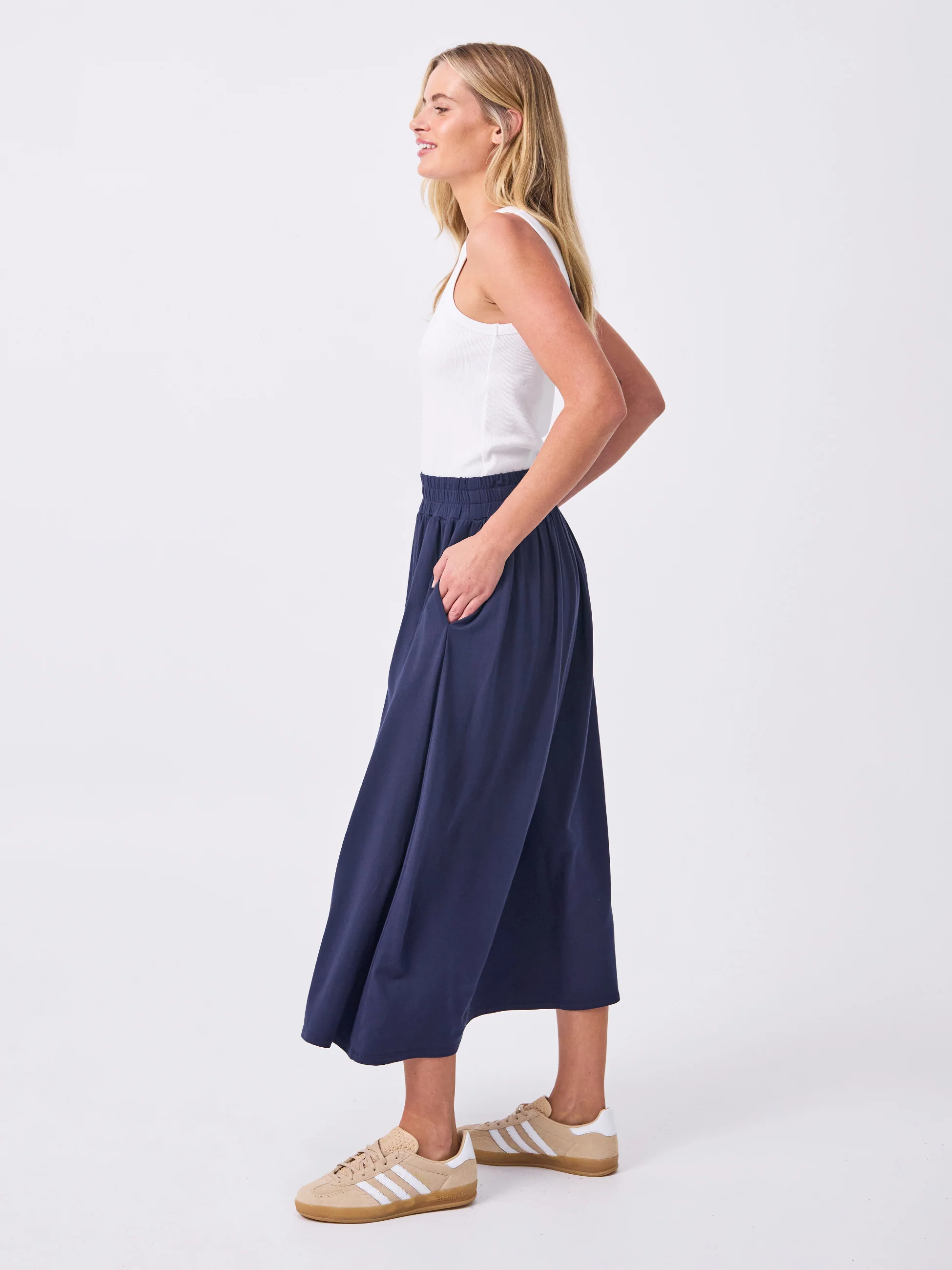 Circle Skirt - Navy - Image 3