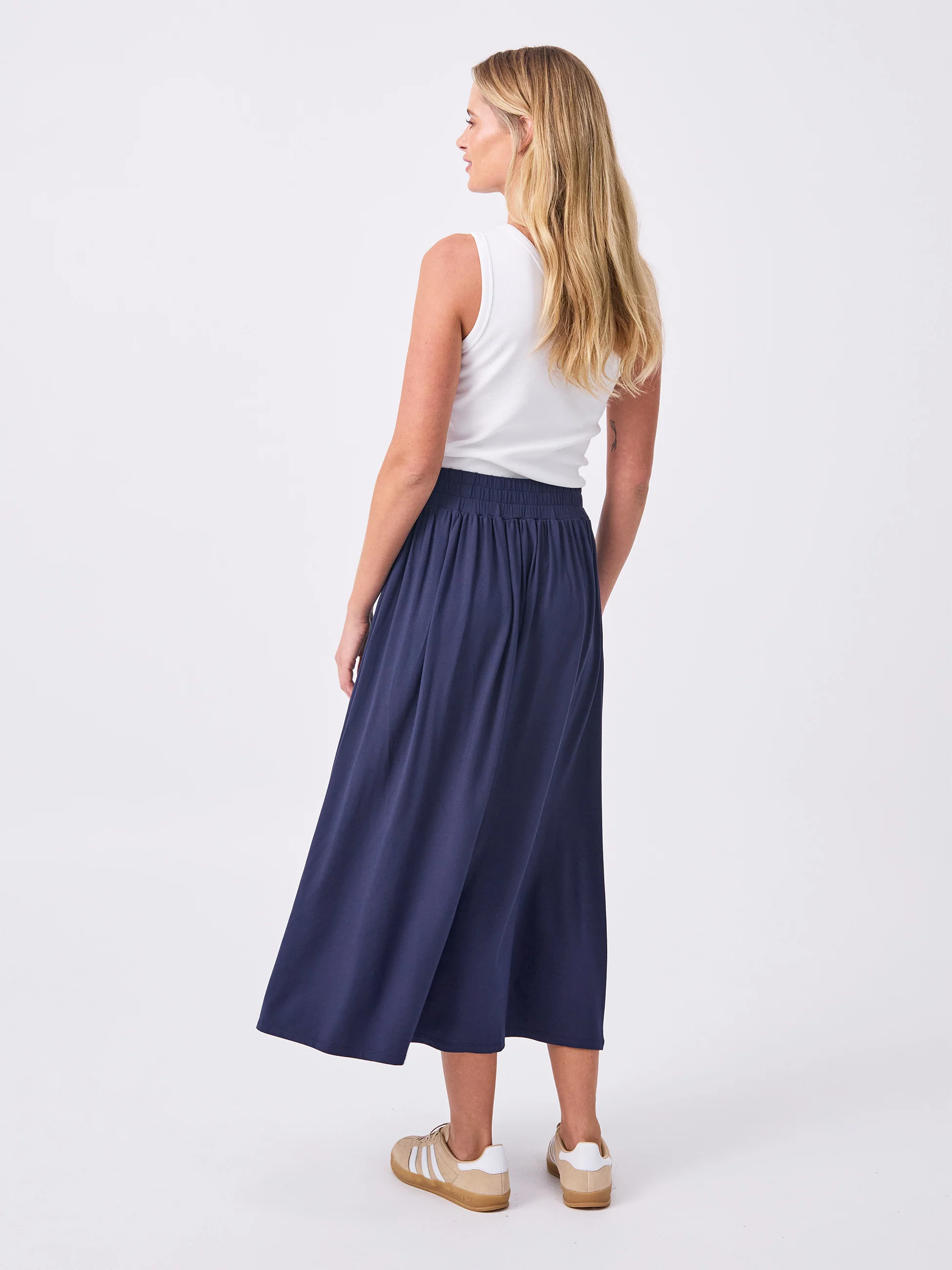 Circle Skirt - Navy - Image 6