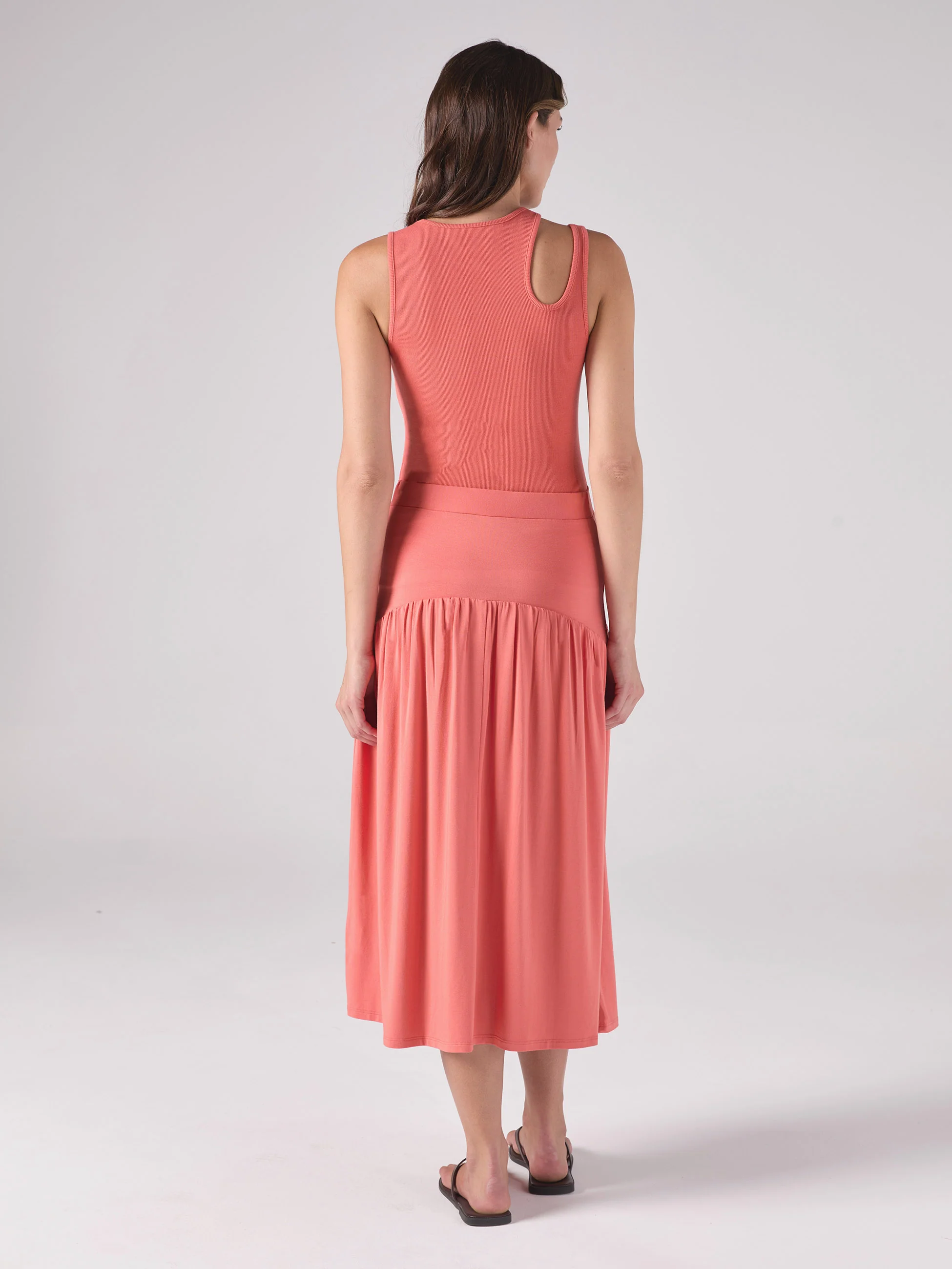 Cut Out Rib Tank - Sienna - Image 4