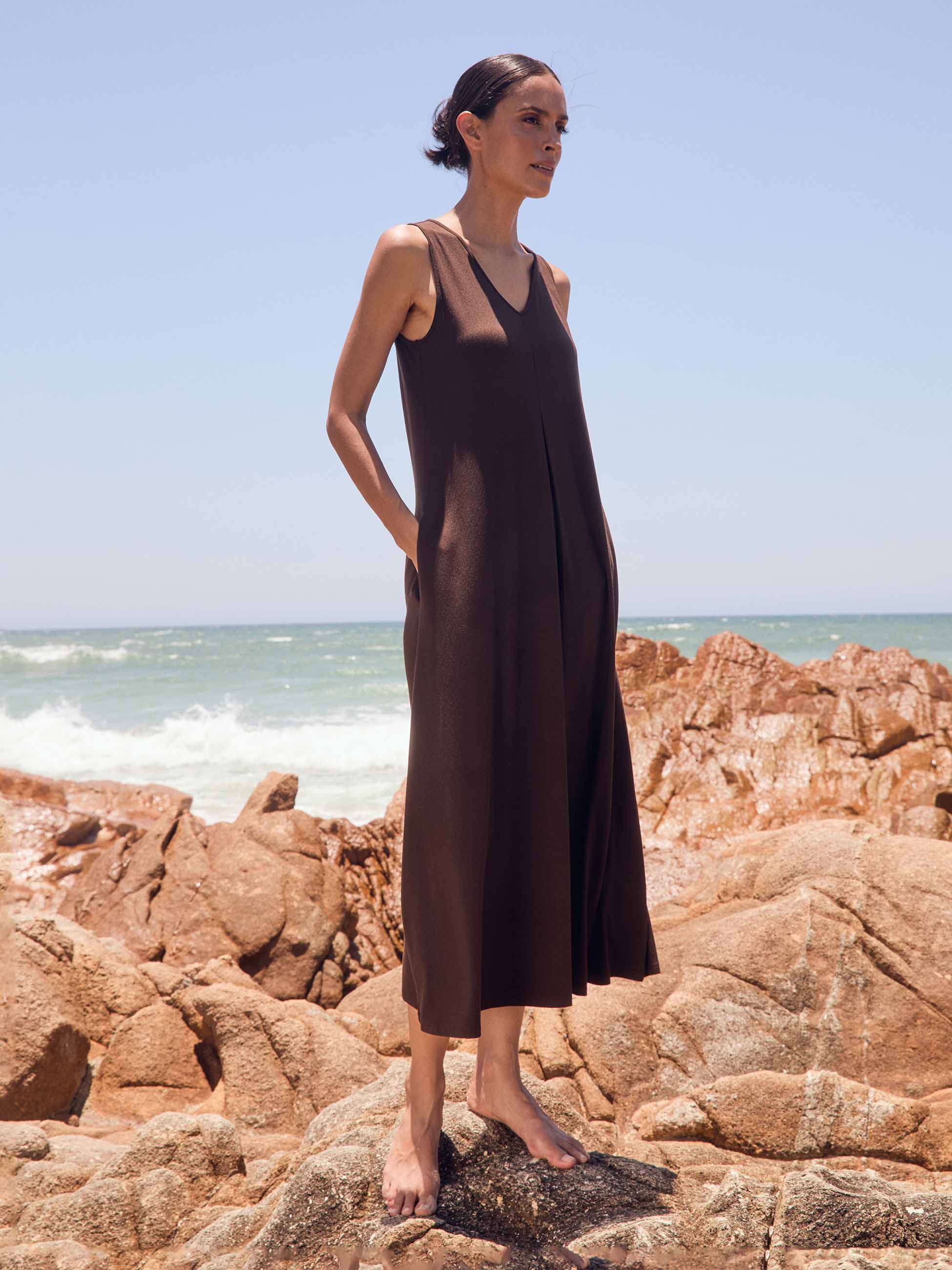 Dione Dress - Coffee Bean - Image 2