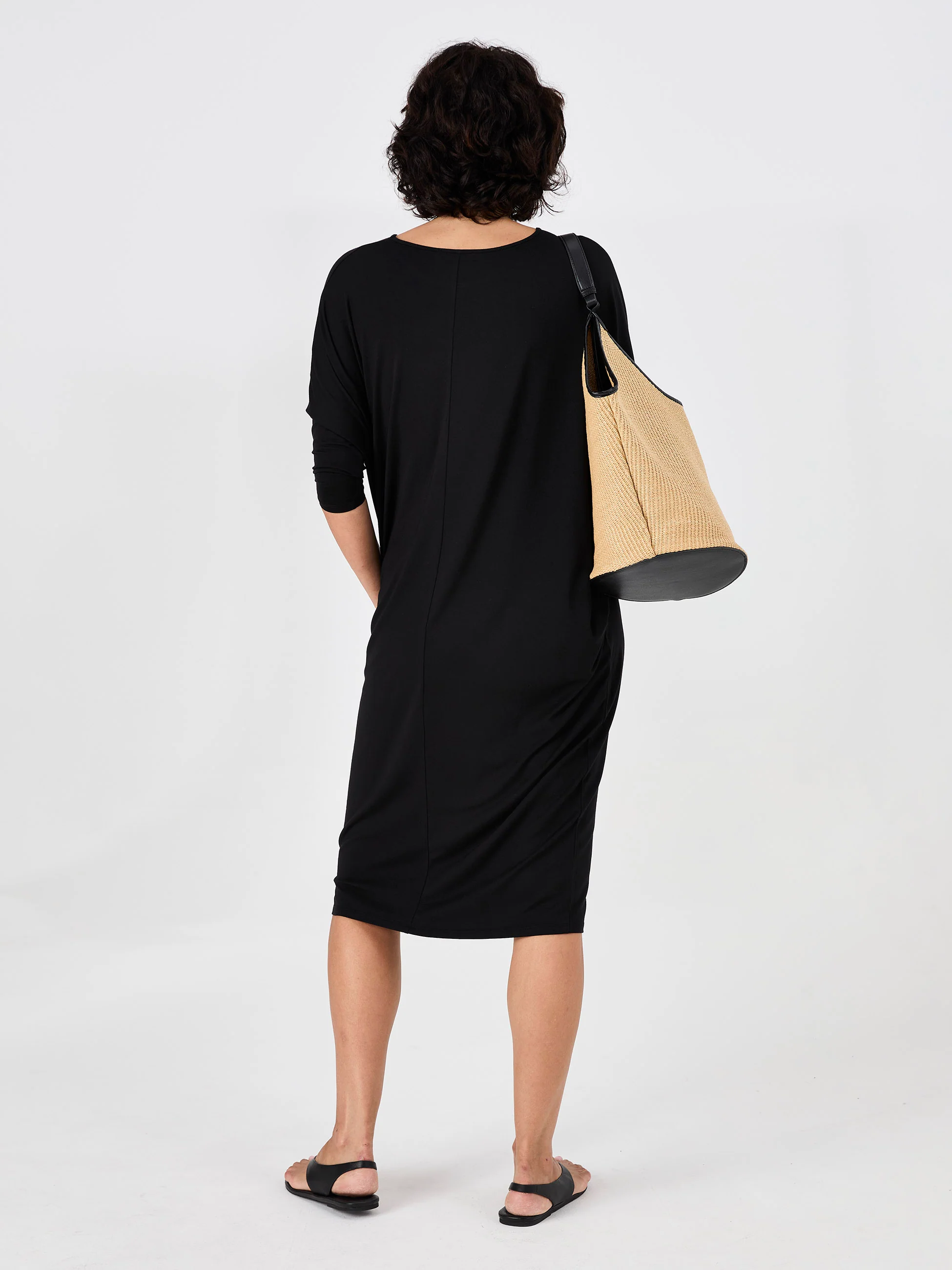Easy Flow Dress - Black - Image 5