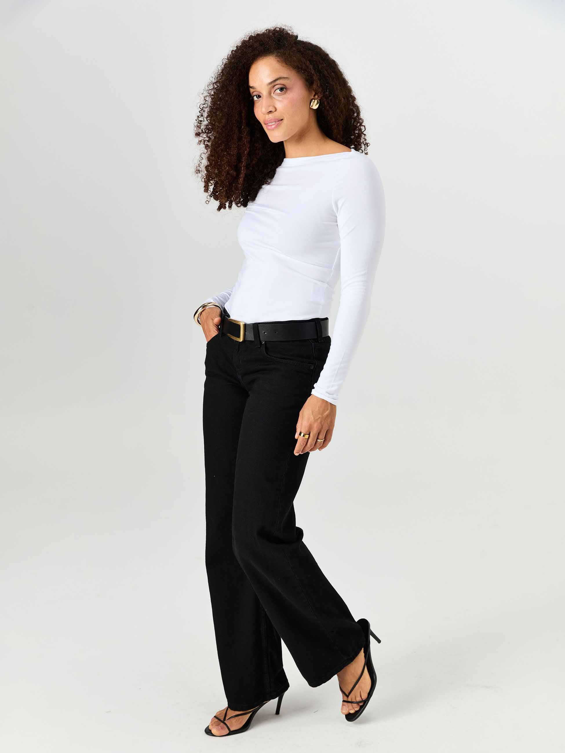 Ela Long Sleeve Top - White - Image 5