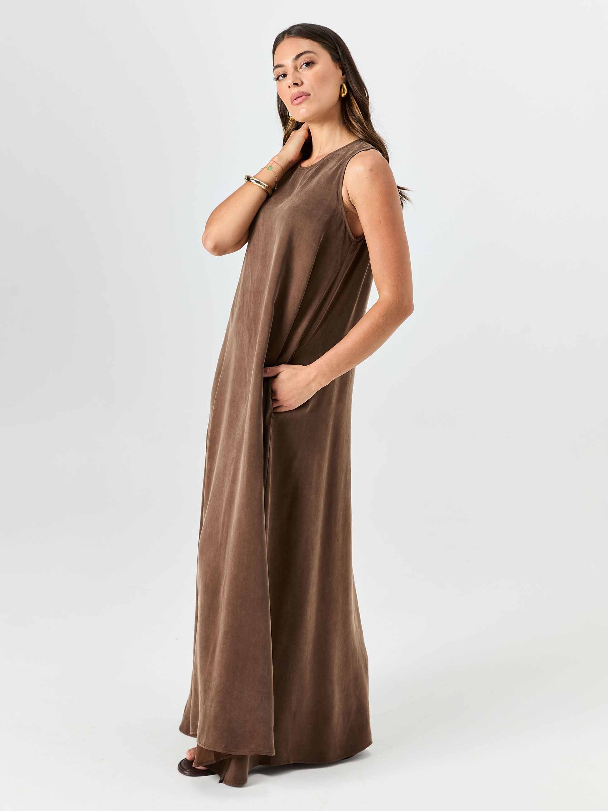 Elina Dress - Mocha - Image 2