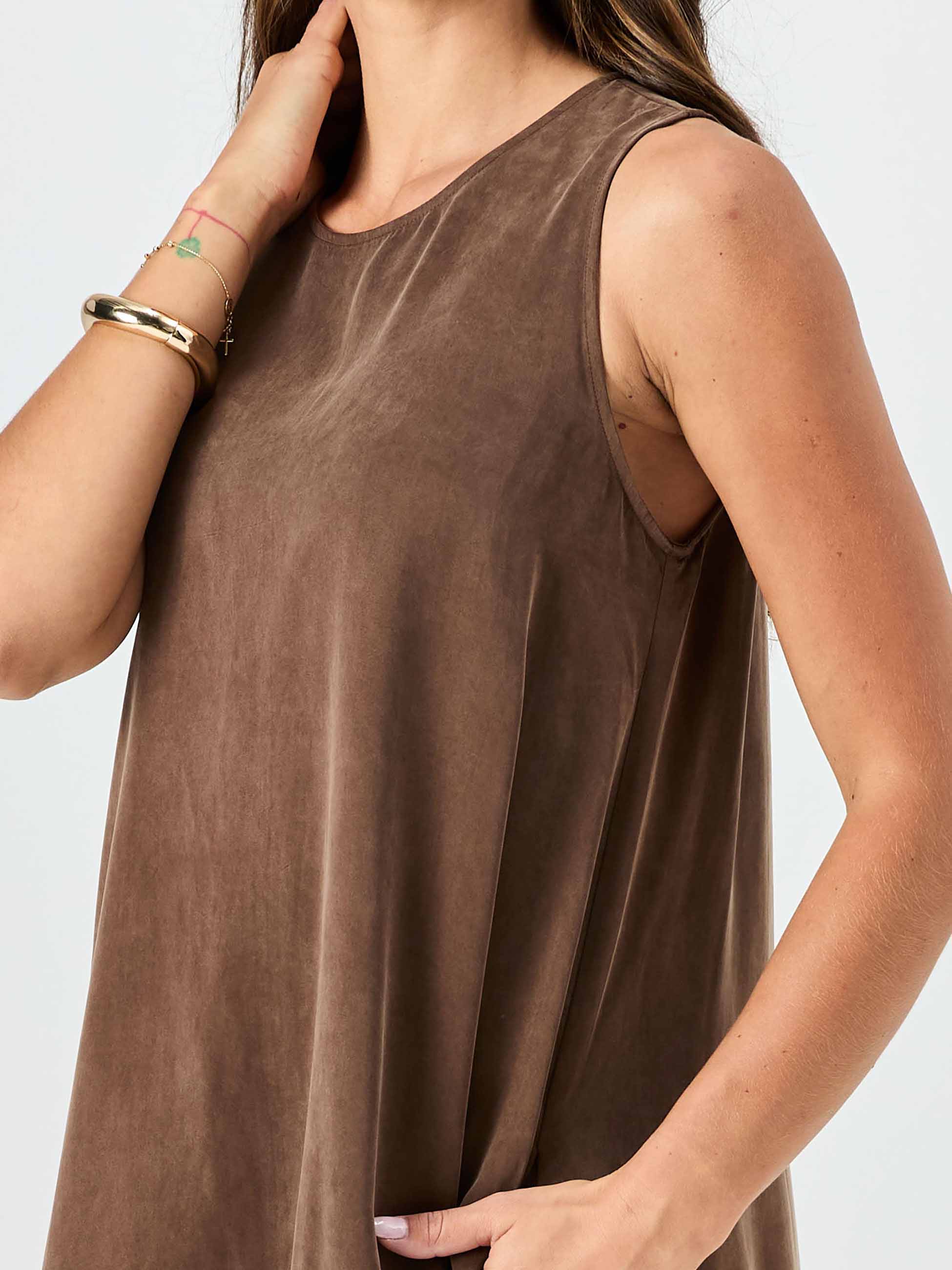 Elina Dress - Mocha - Image 5