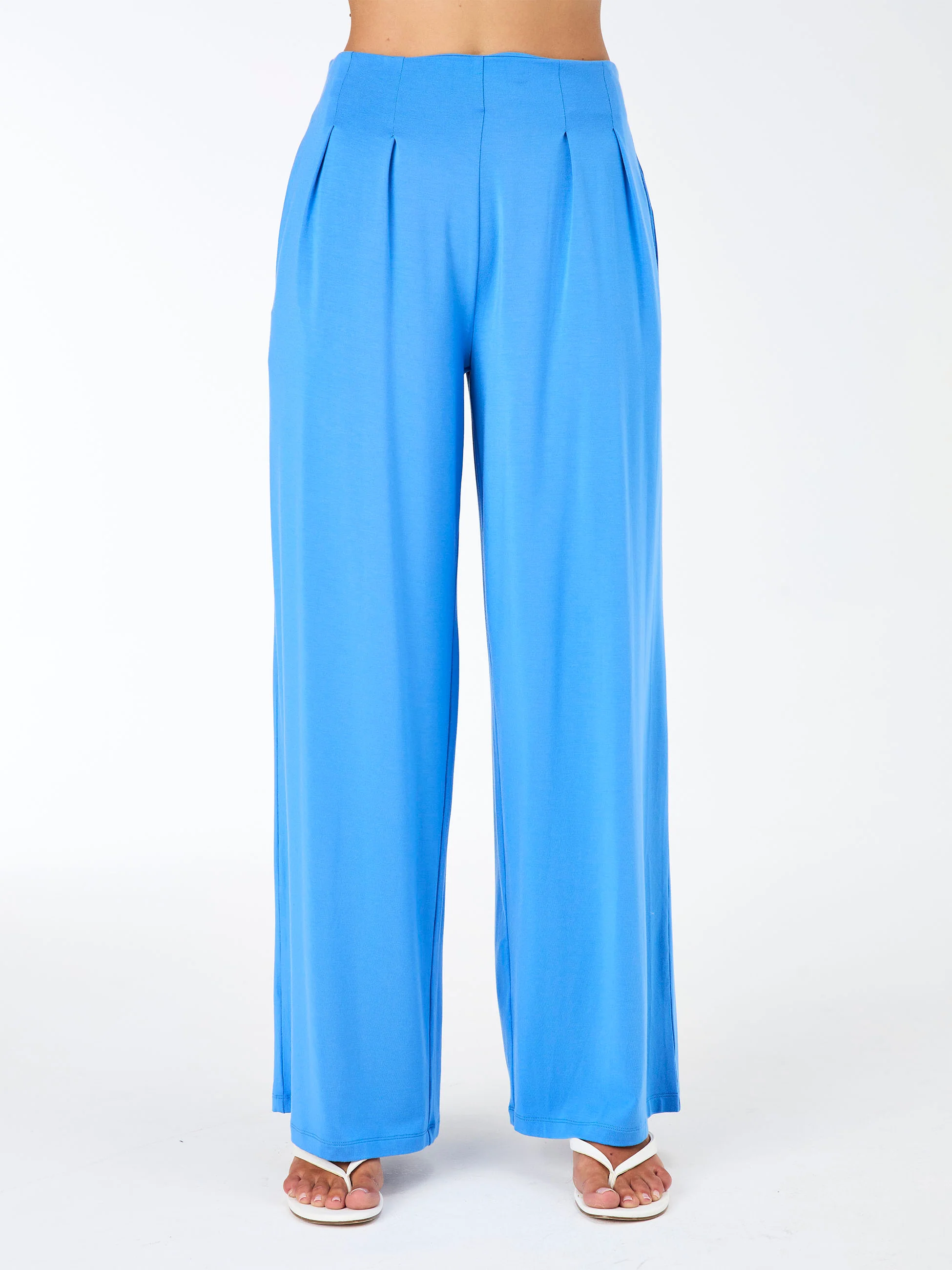 Emery Wide Leg Pants - Cobalt - Image 2