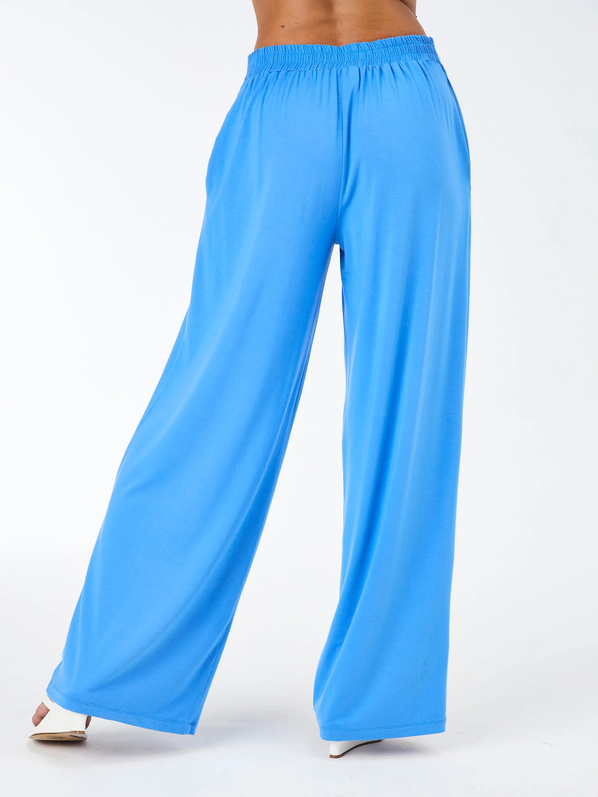Emery Wide Leg Pants - Cobalt - Image 3