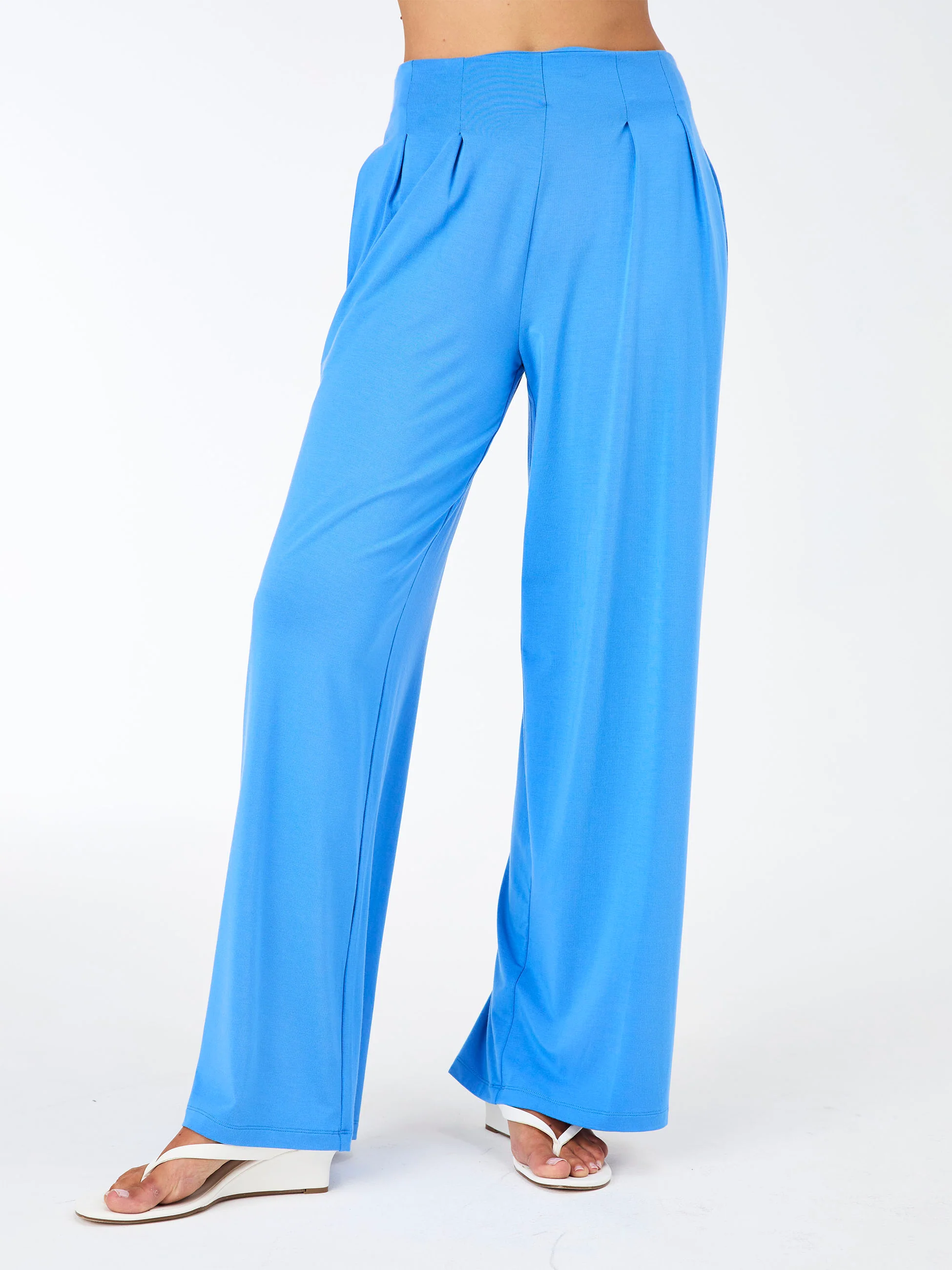 Emery Wide Leg Pants - Cobalt - Image 6
