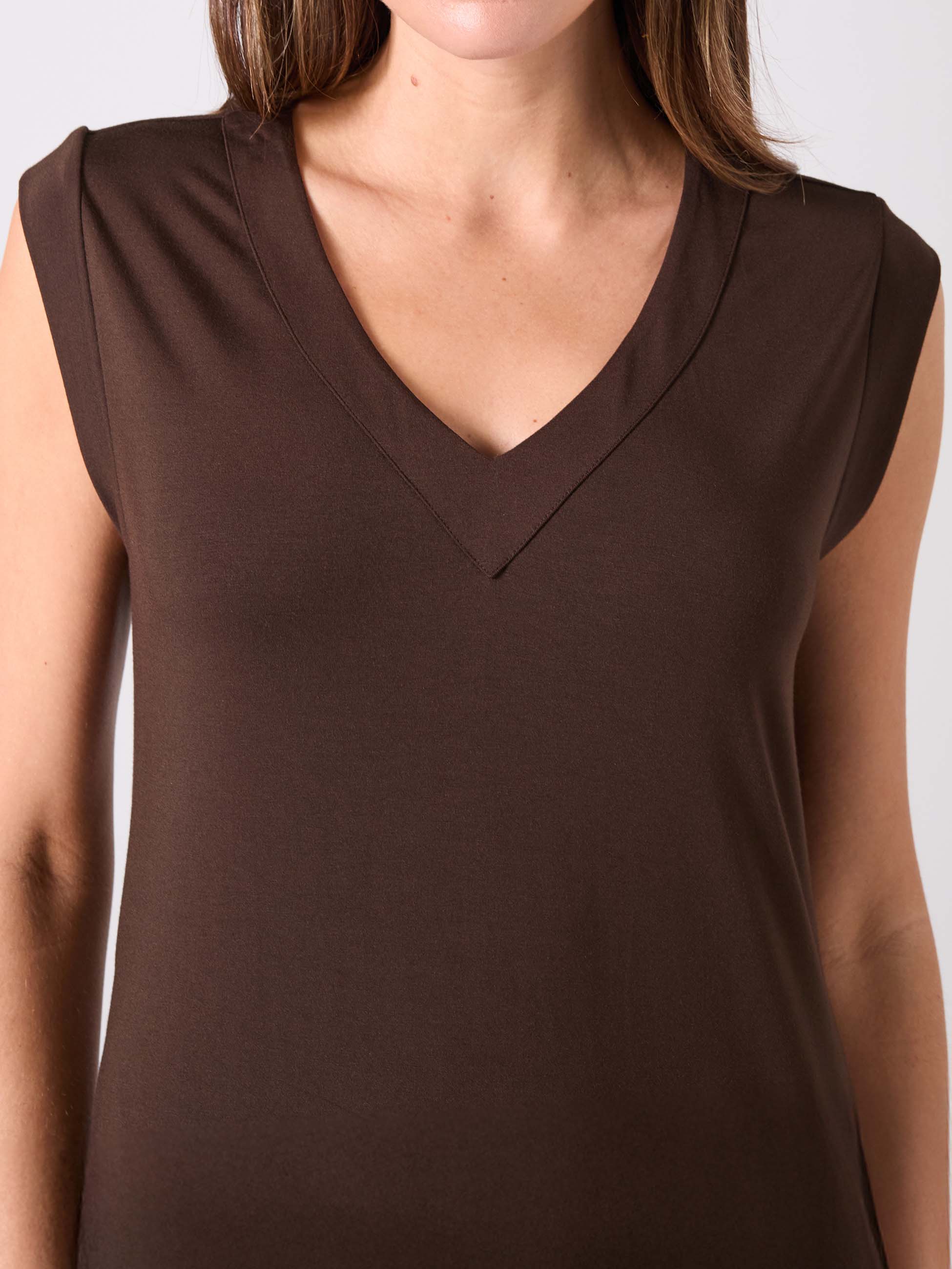 Everly V Neck Maxi Dress - Coffee Bean - Image 6