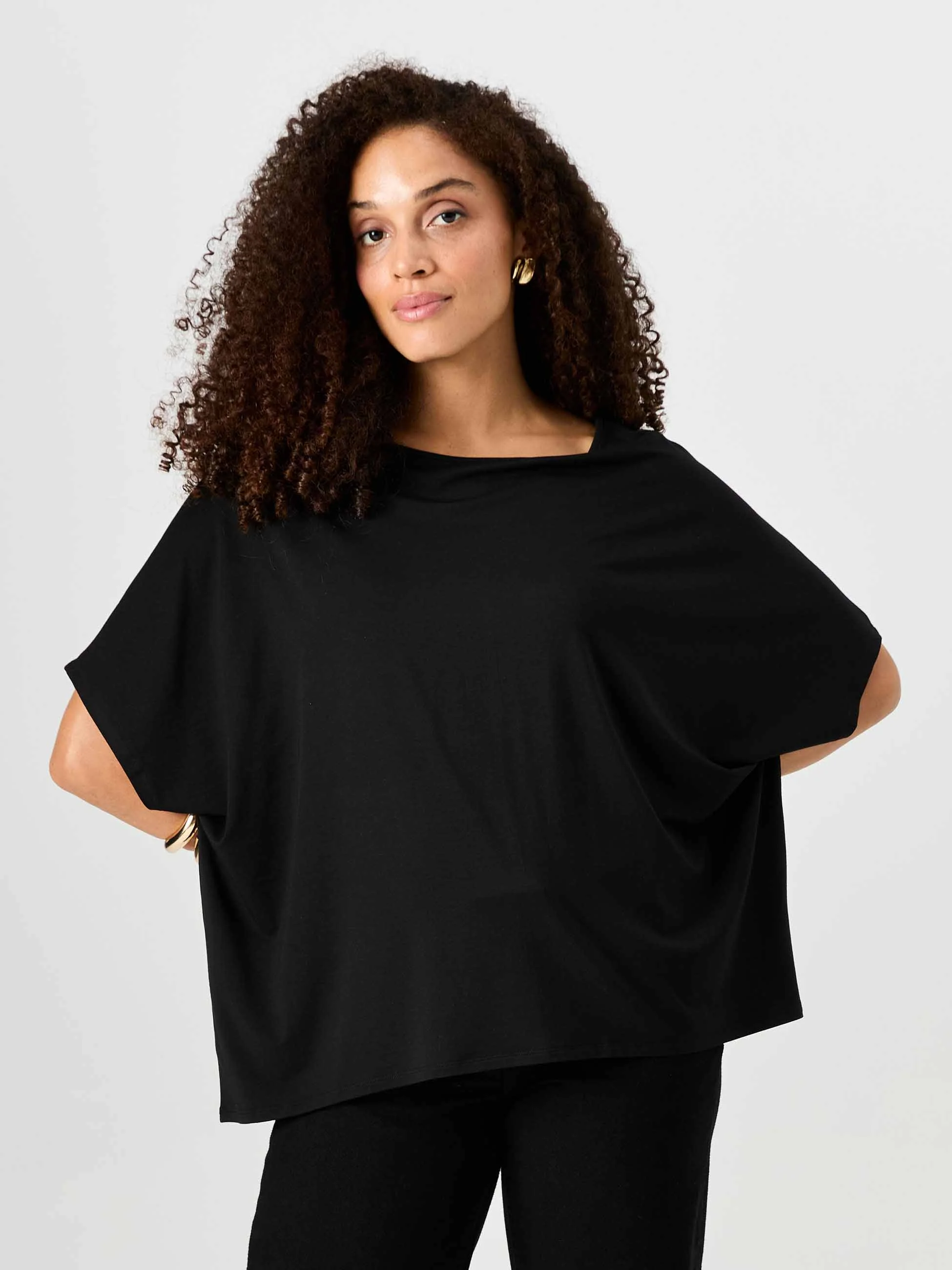 Flow Luxe Tunic - Black