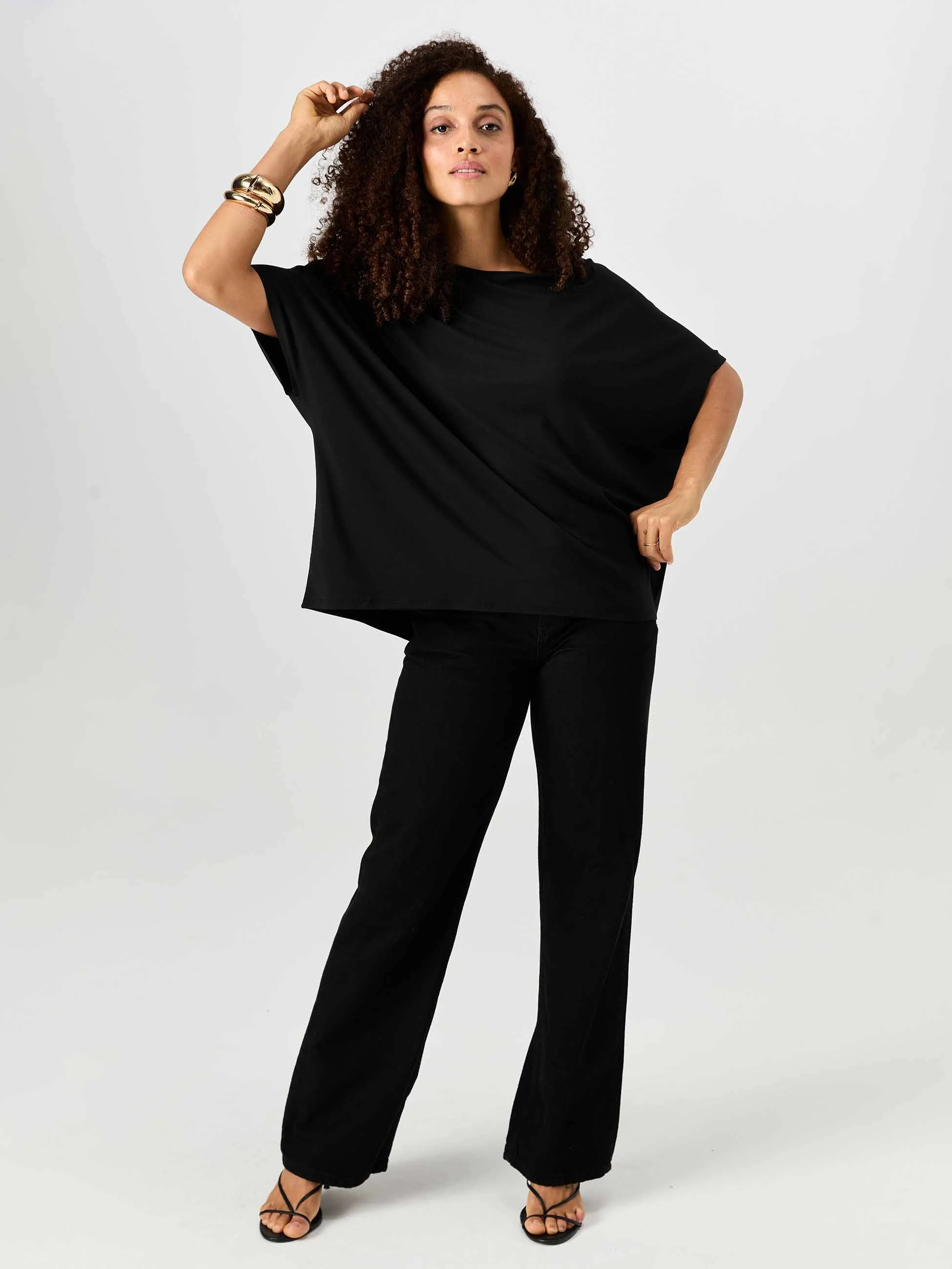Flow Luxe Tunic - Black - Image 4