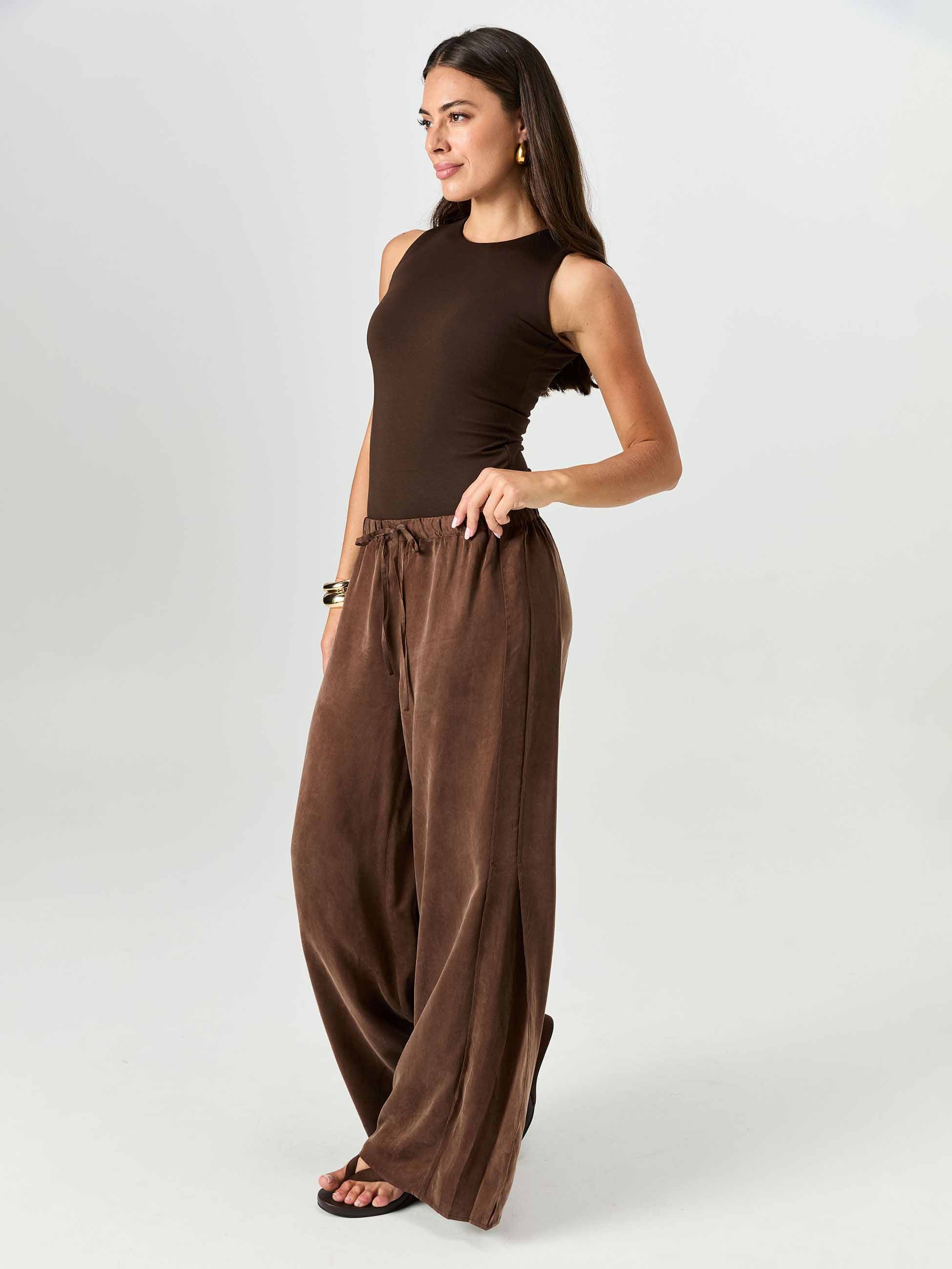 Frederica Pants  Mocha - Image 2