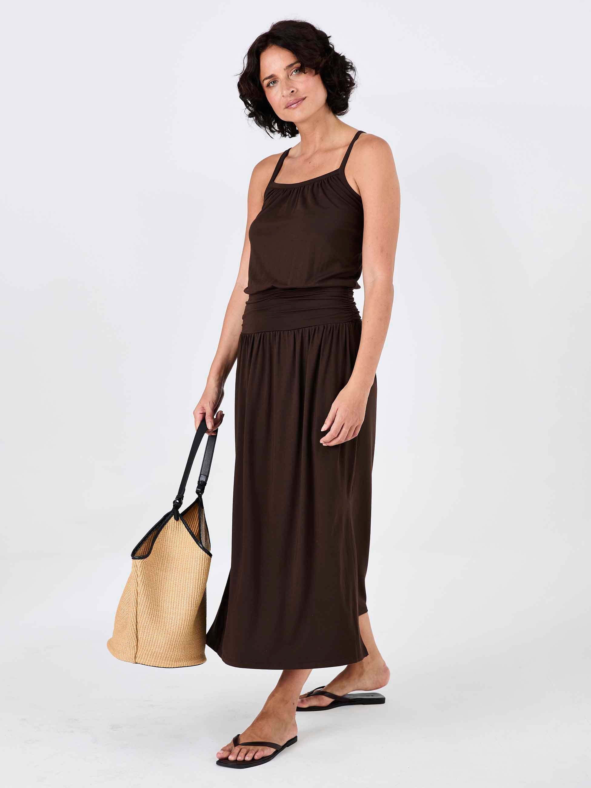 Imogen Dress - Coffee Bean - Image 11