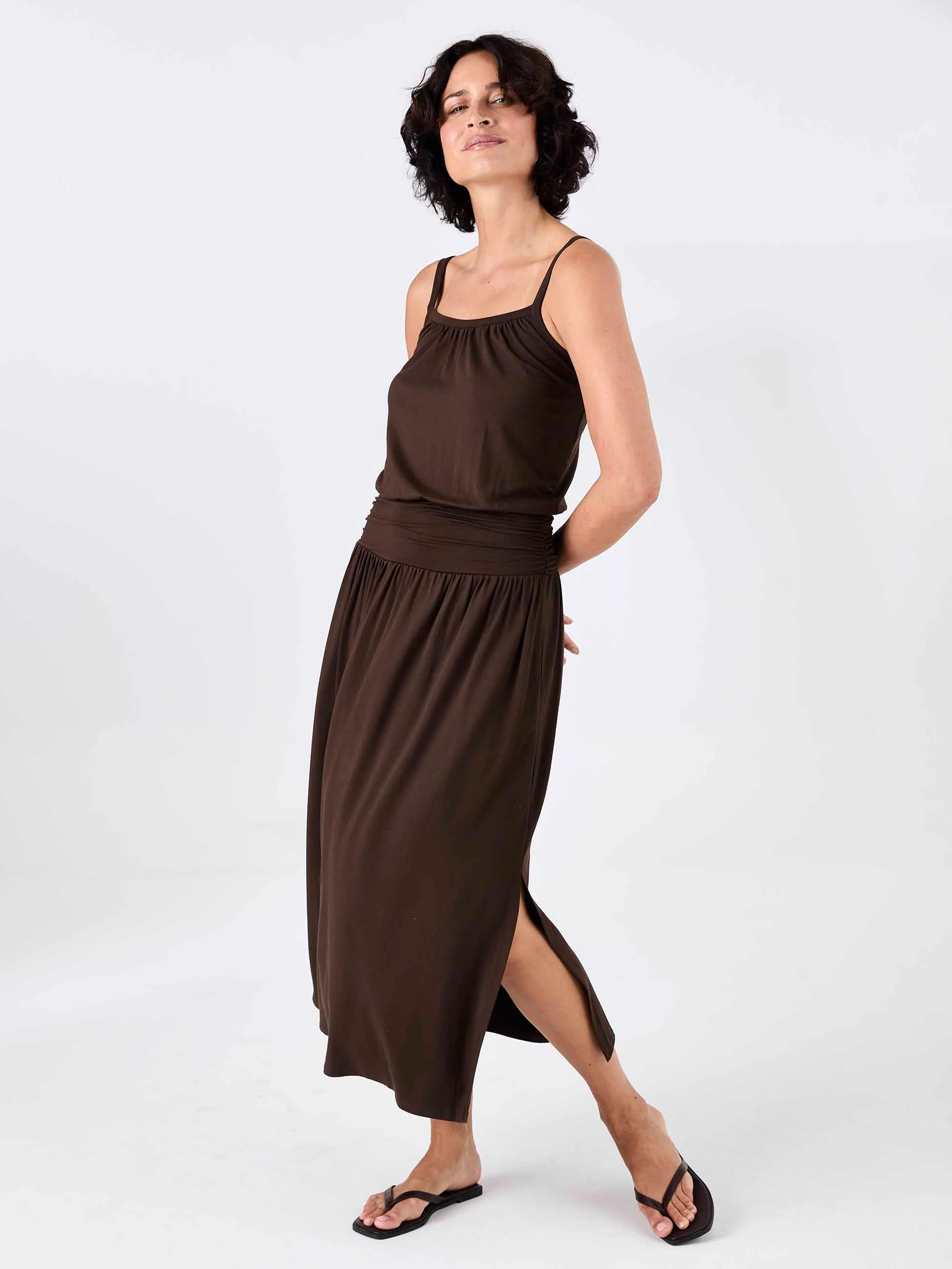 Imogen Dress - Coffee Bean - Image 8
