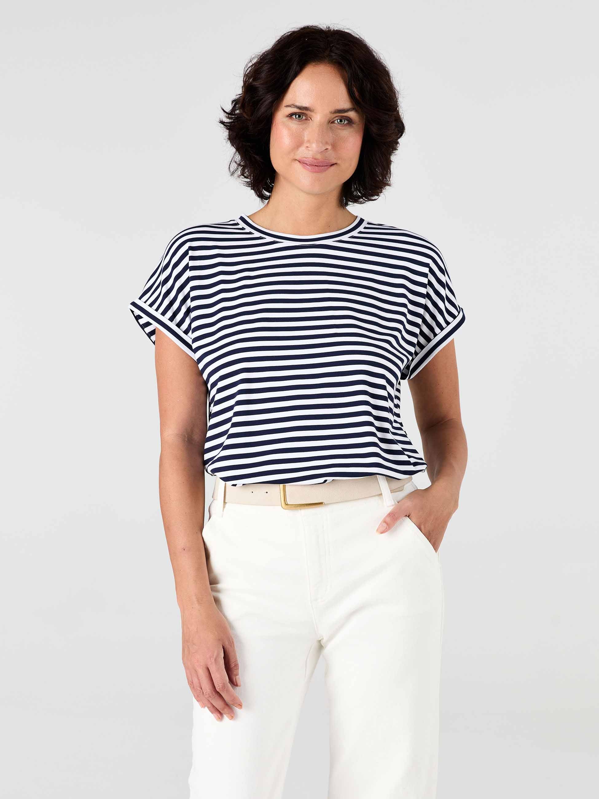 Jessica Oversized Tee - Navy