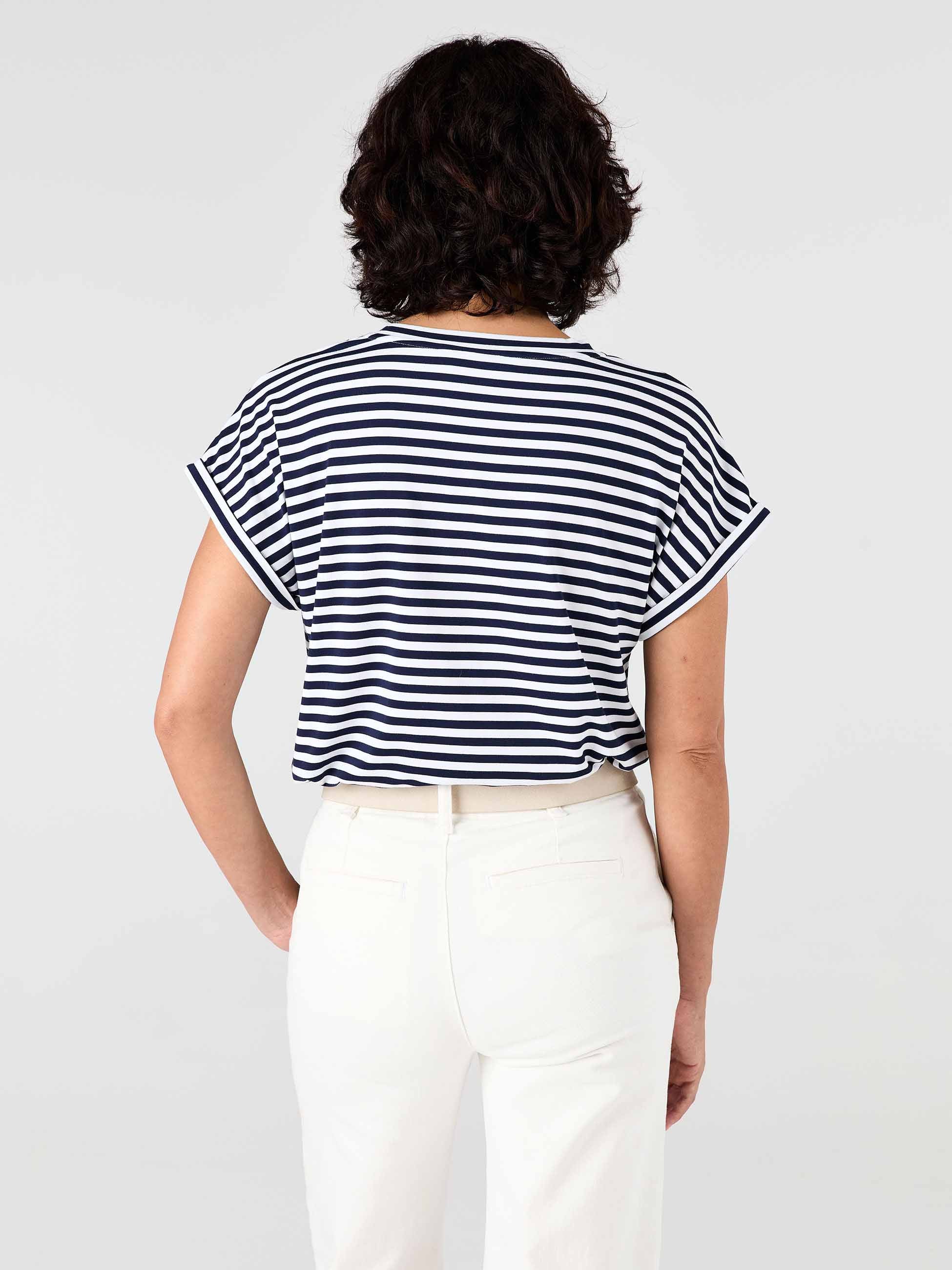 Jessica Oversized Tee - Navy - Image 3