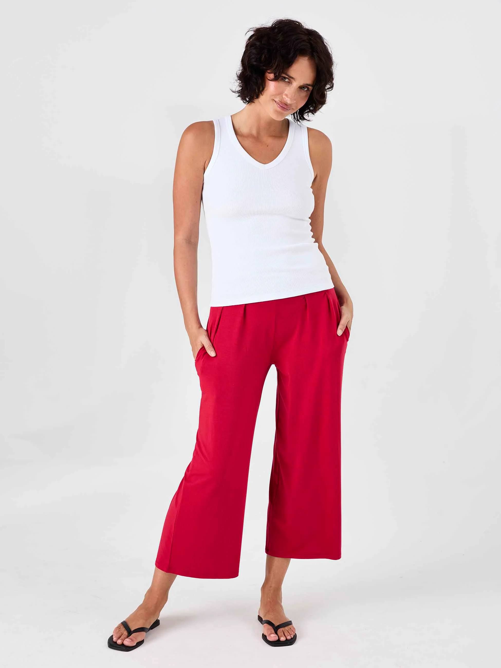 Jett Culottes - Cherry