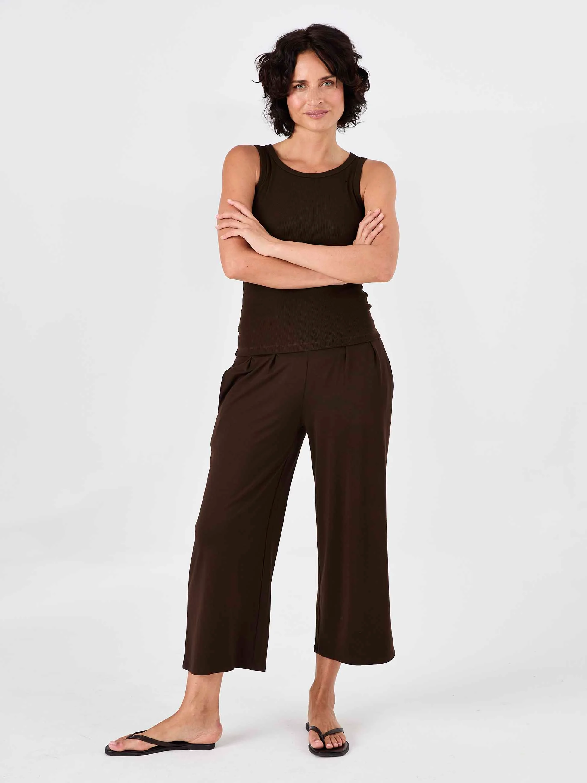 Jett Culottes - Coffee Bean