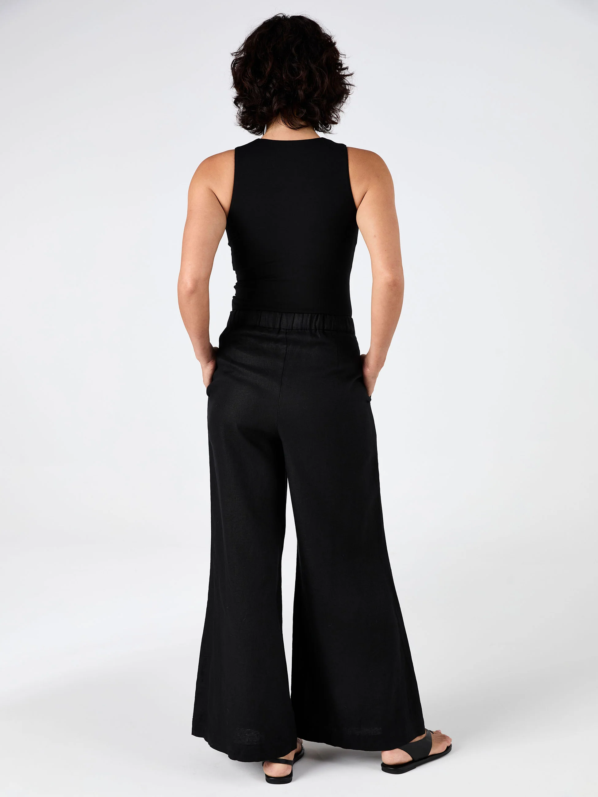 Laurel Linen Pant - Black - Image 5