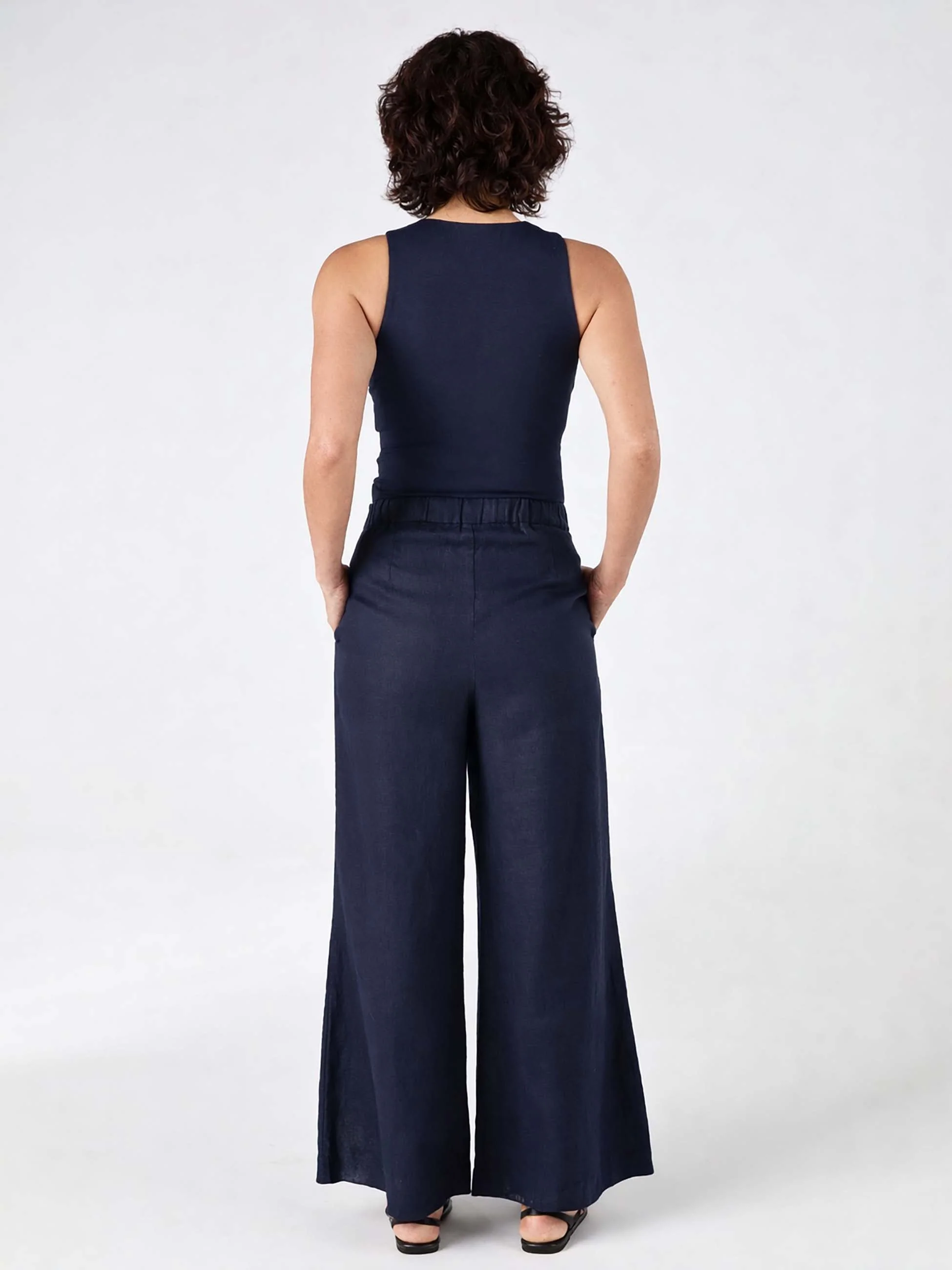 Laurel Linen Pant - Navy - Image 2