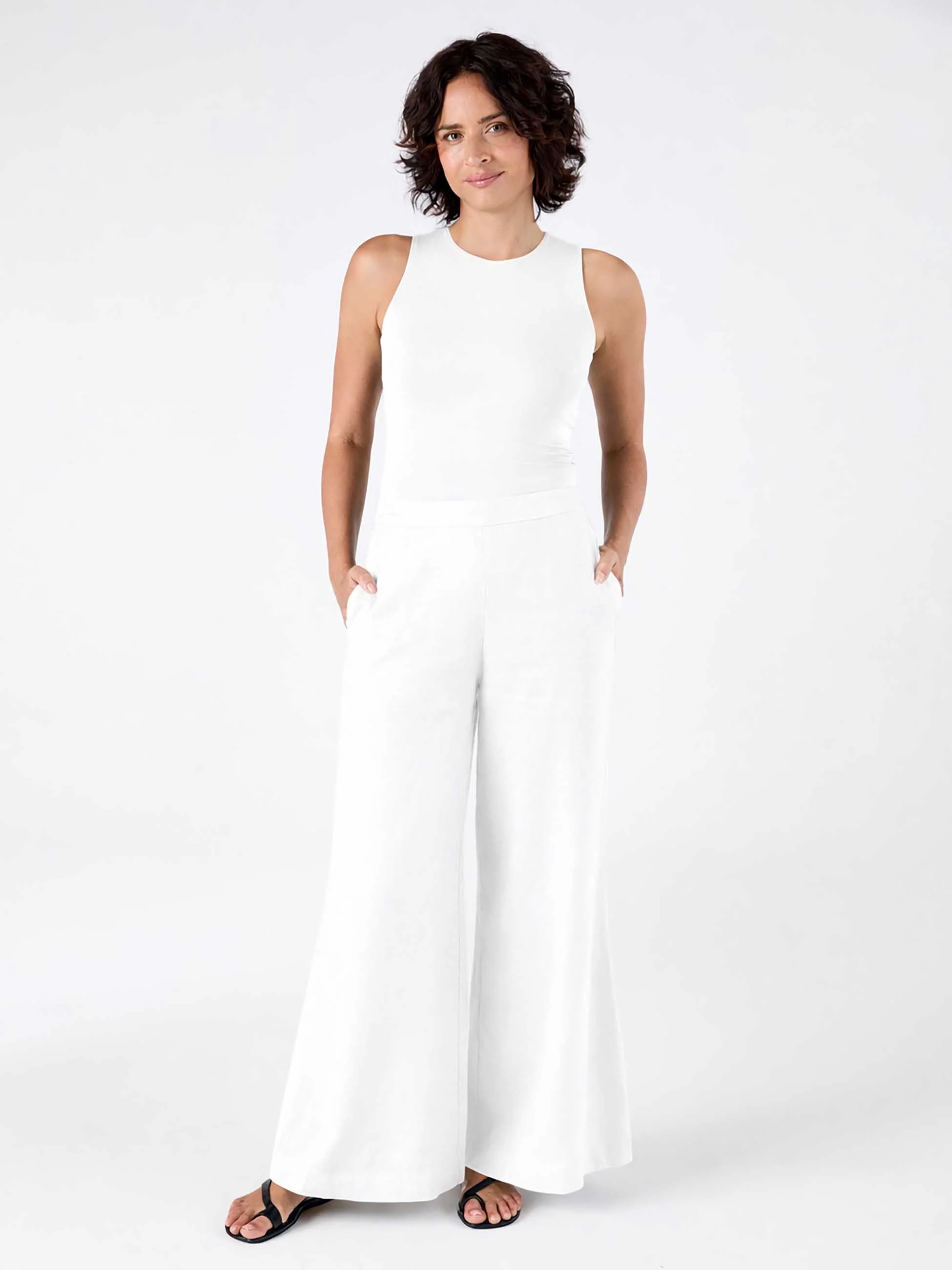 Laurel Linen Pant - White - Image 2