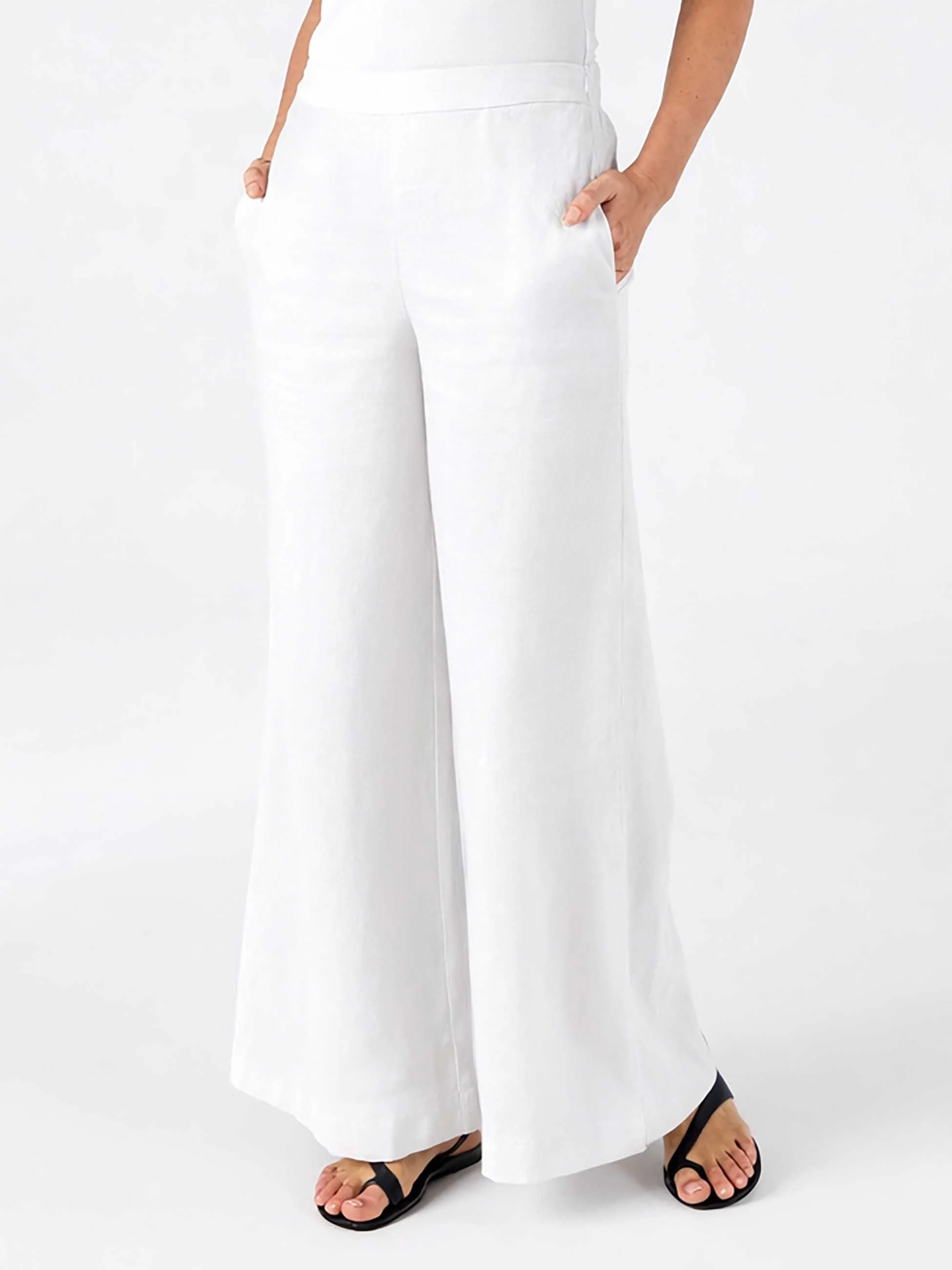 Laurel Linen Pant - White - Image 4