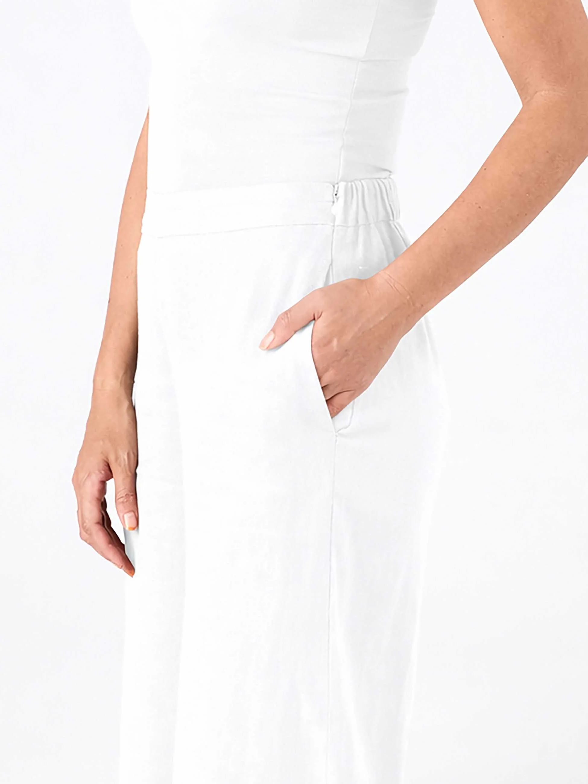 Laurel Linen Pant - White - Image 5