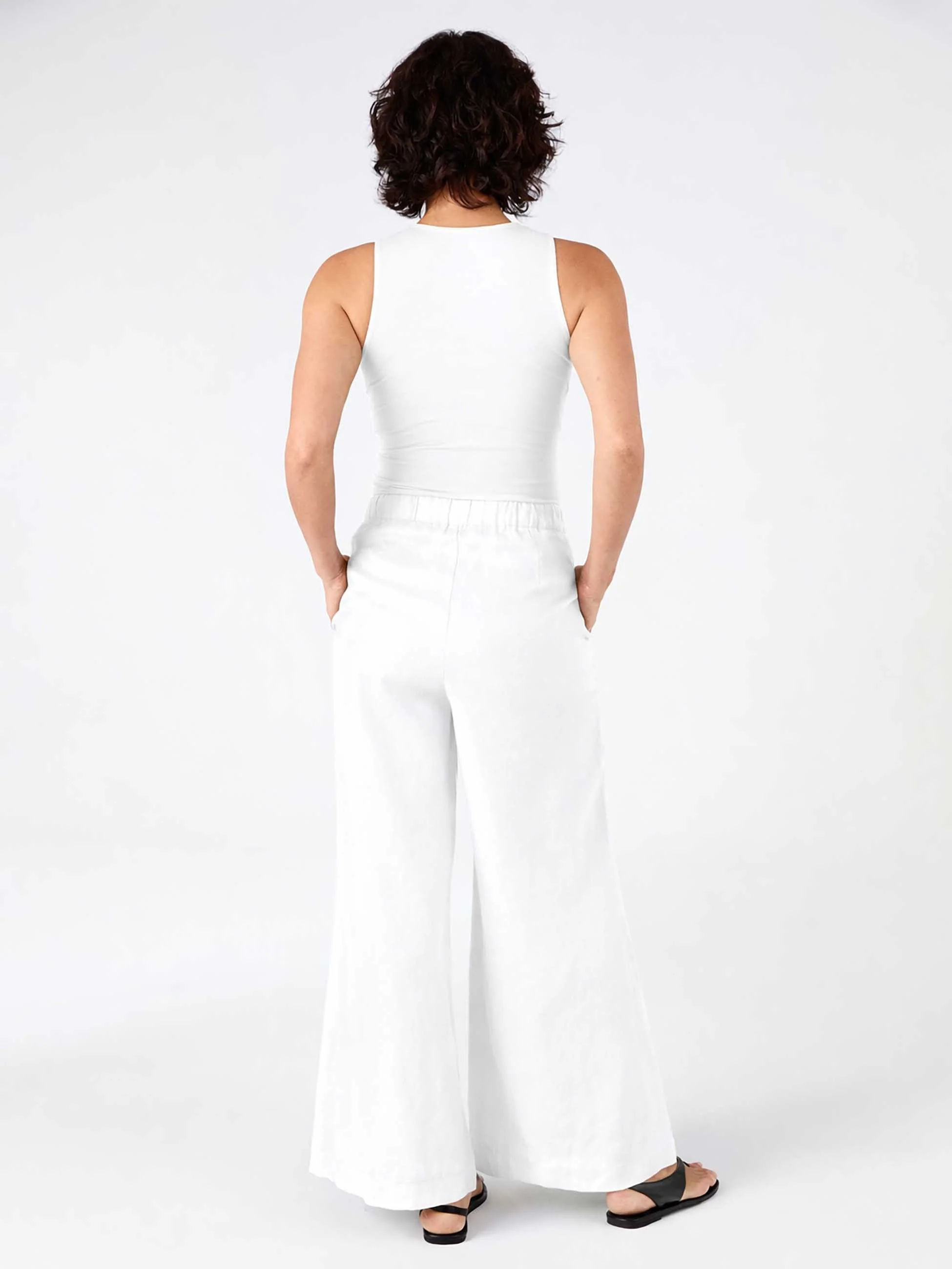 Laurel Linen Pant - White - Image 6