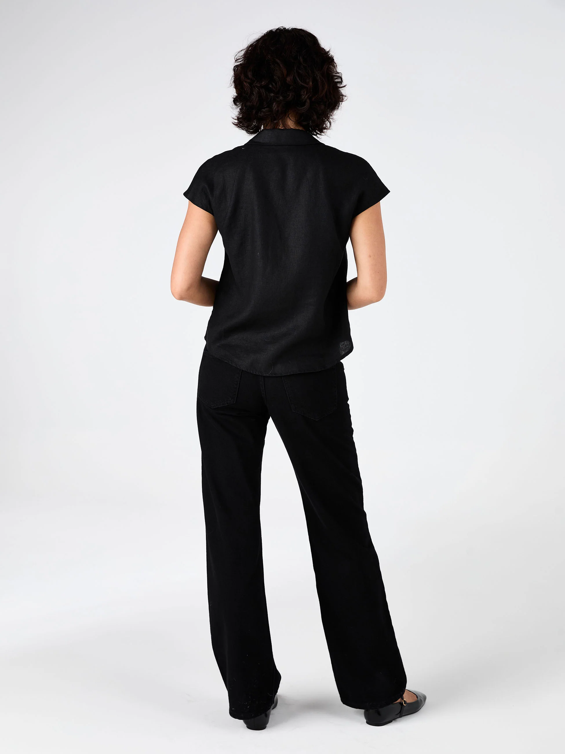 Laurel Linen Shirt - Black - Image 4