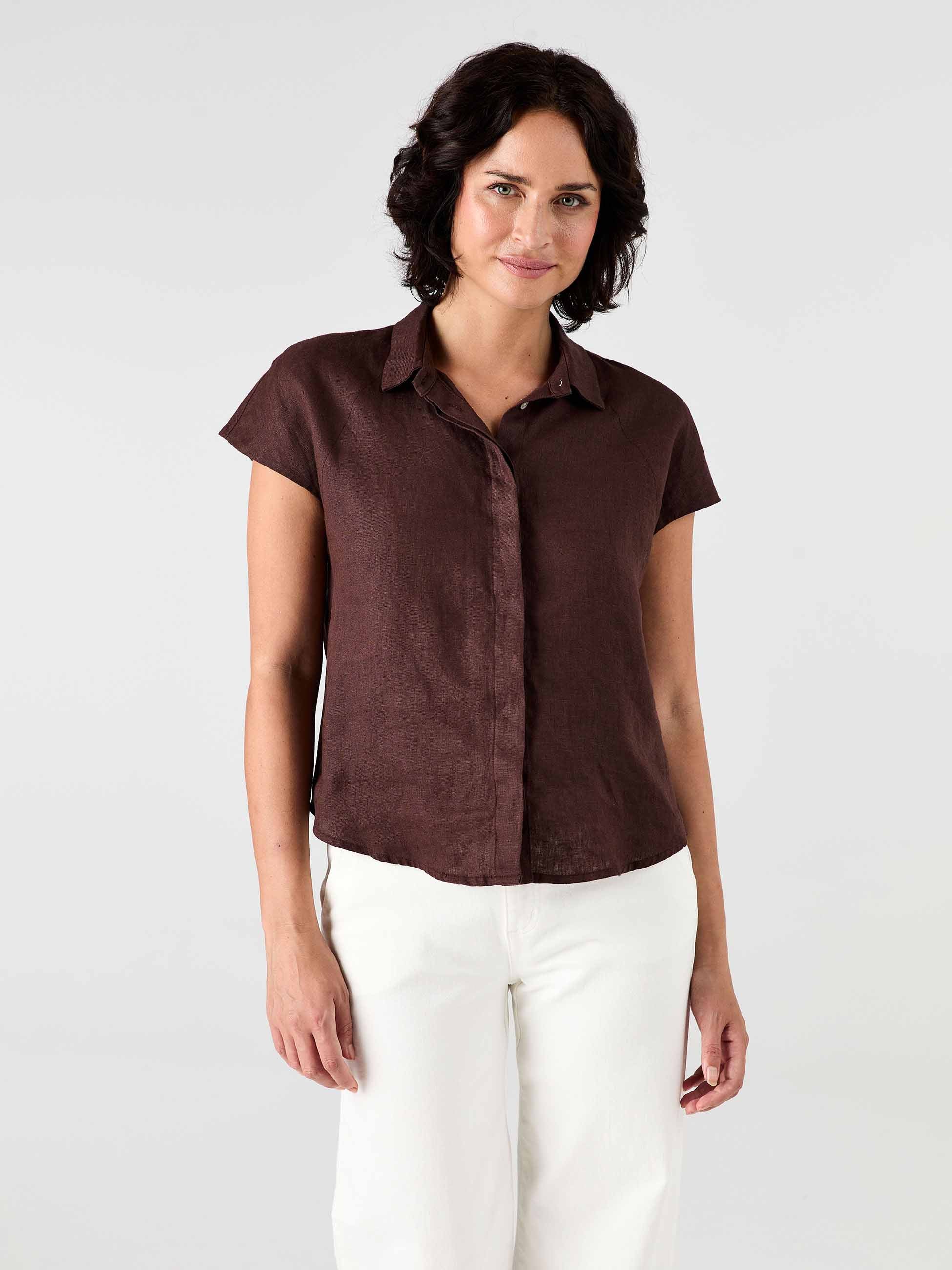 Laurel Linen Shirt - Mocha - Image 2