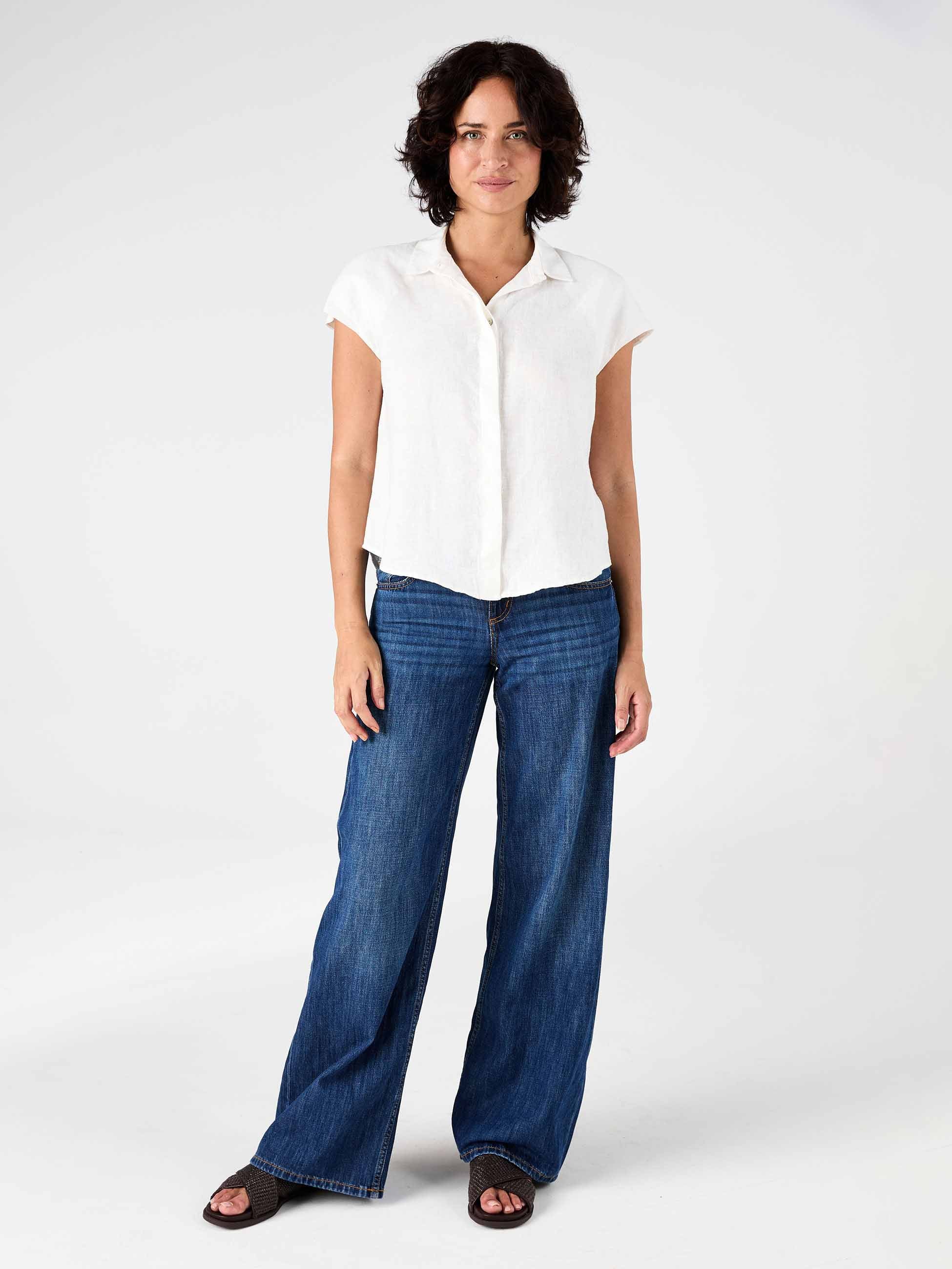 Laurel Linen Shirt White - Image 2