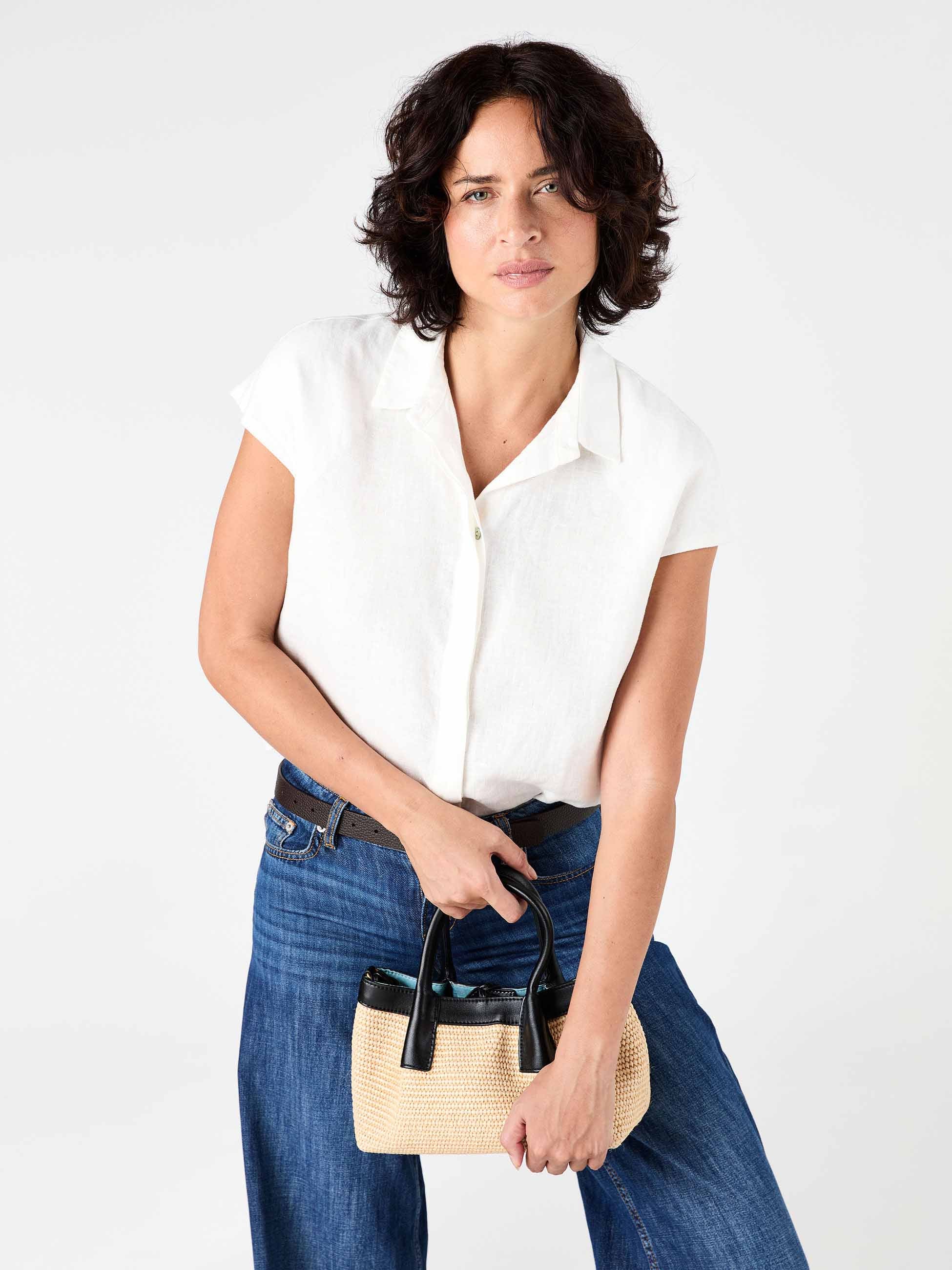 Laurel Linen Shirt White - Image 4