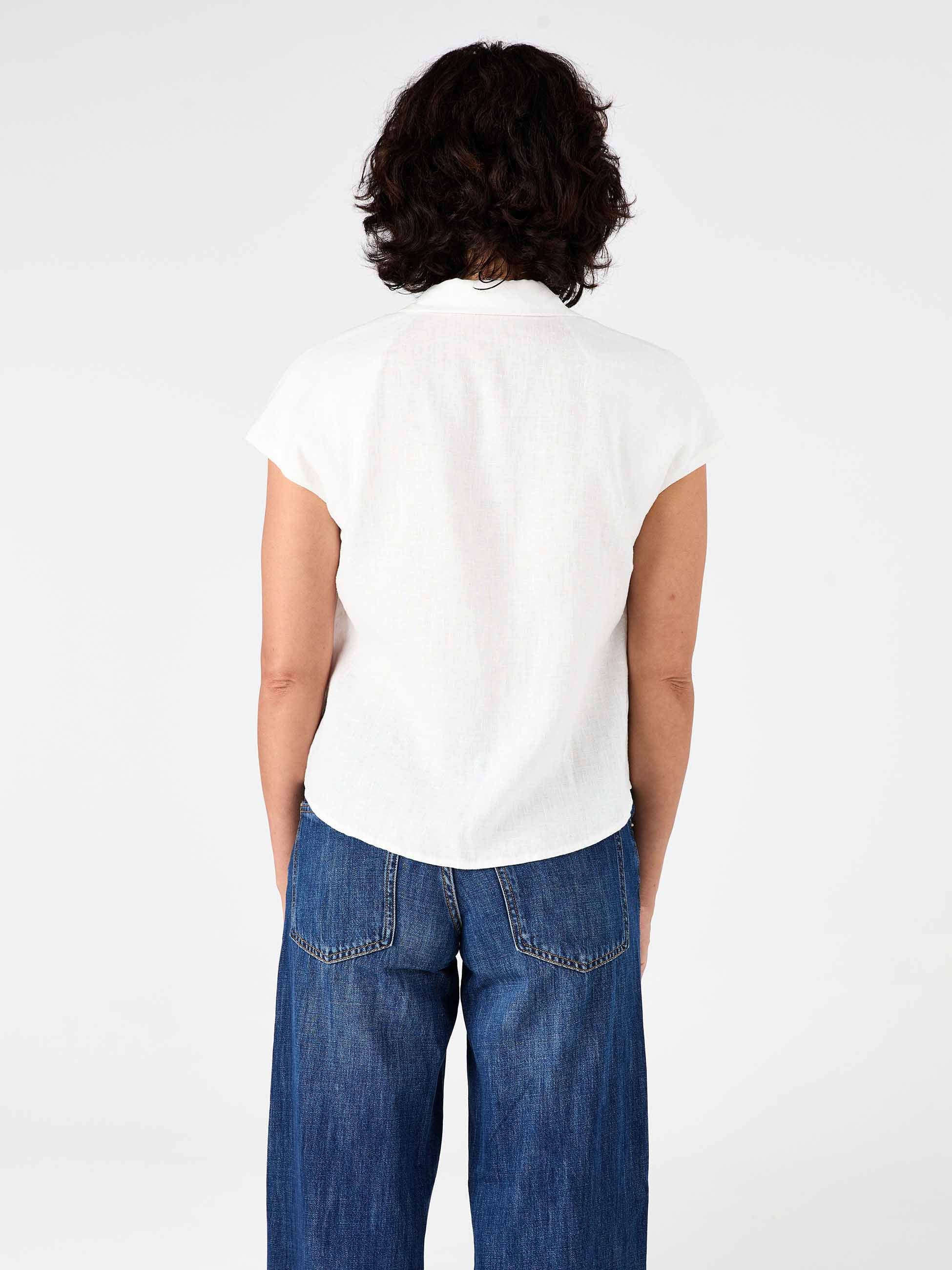 Laurel Linen Shirt White - Image 5