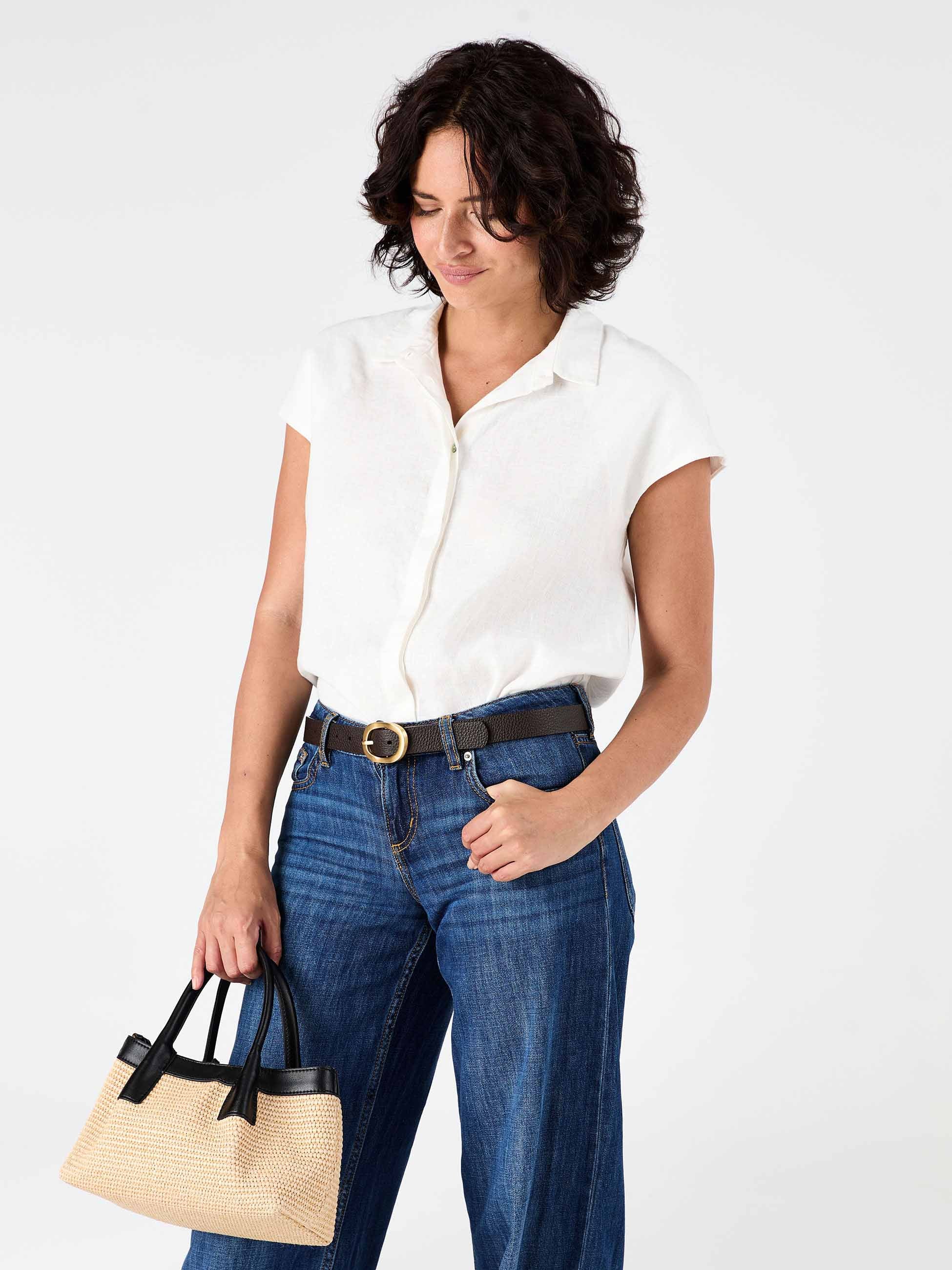 Laurel Linen Shirt White - Image 6