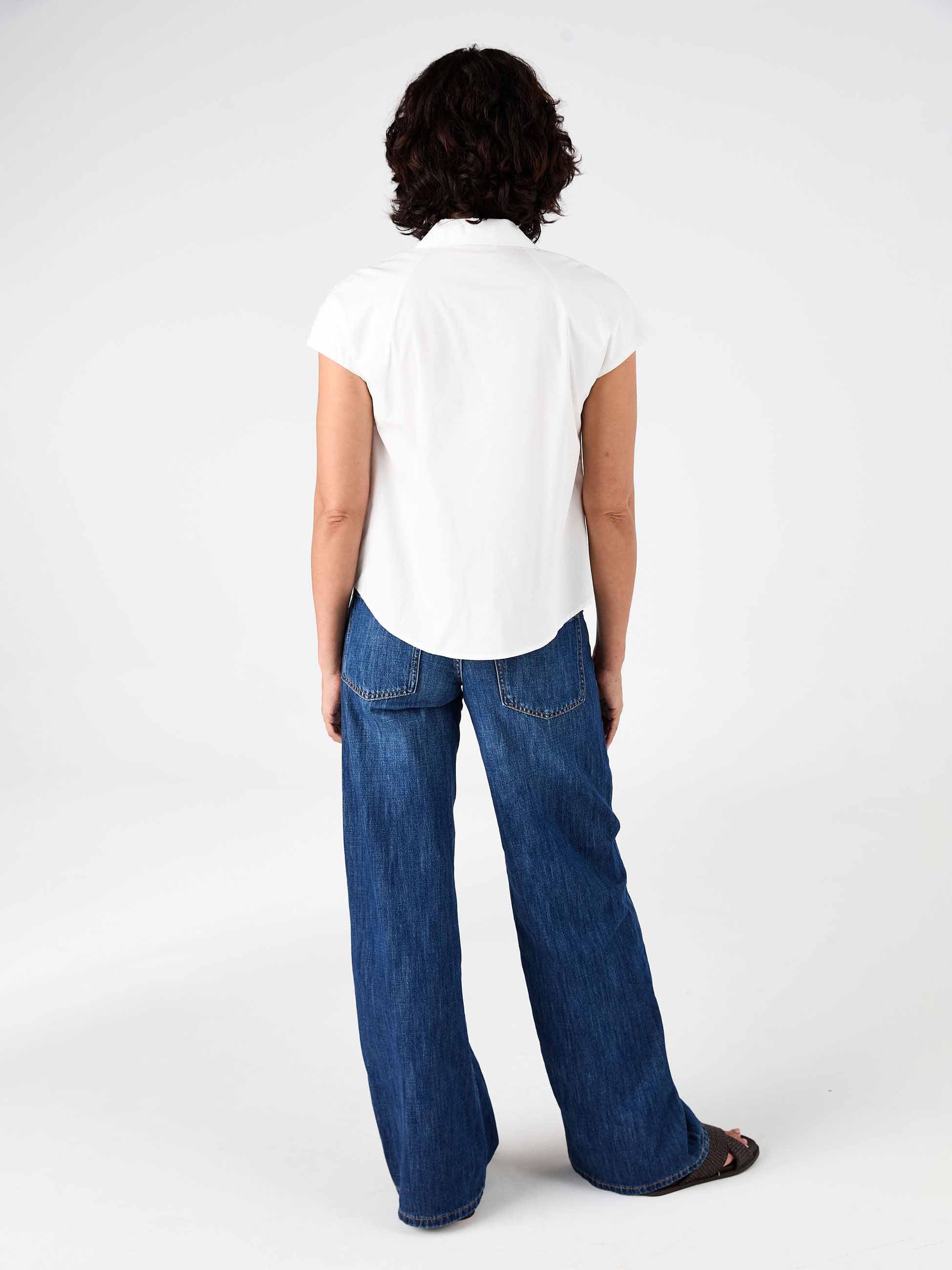 Laurel Poplin Shirt - White - Image 3