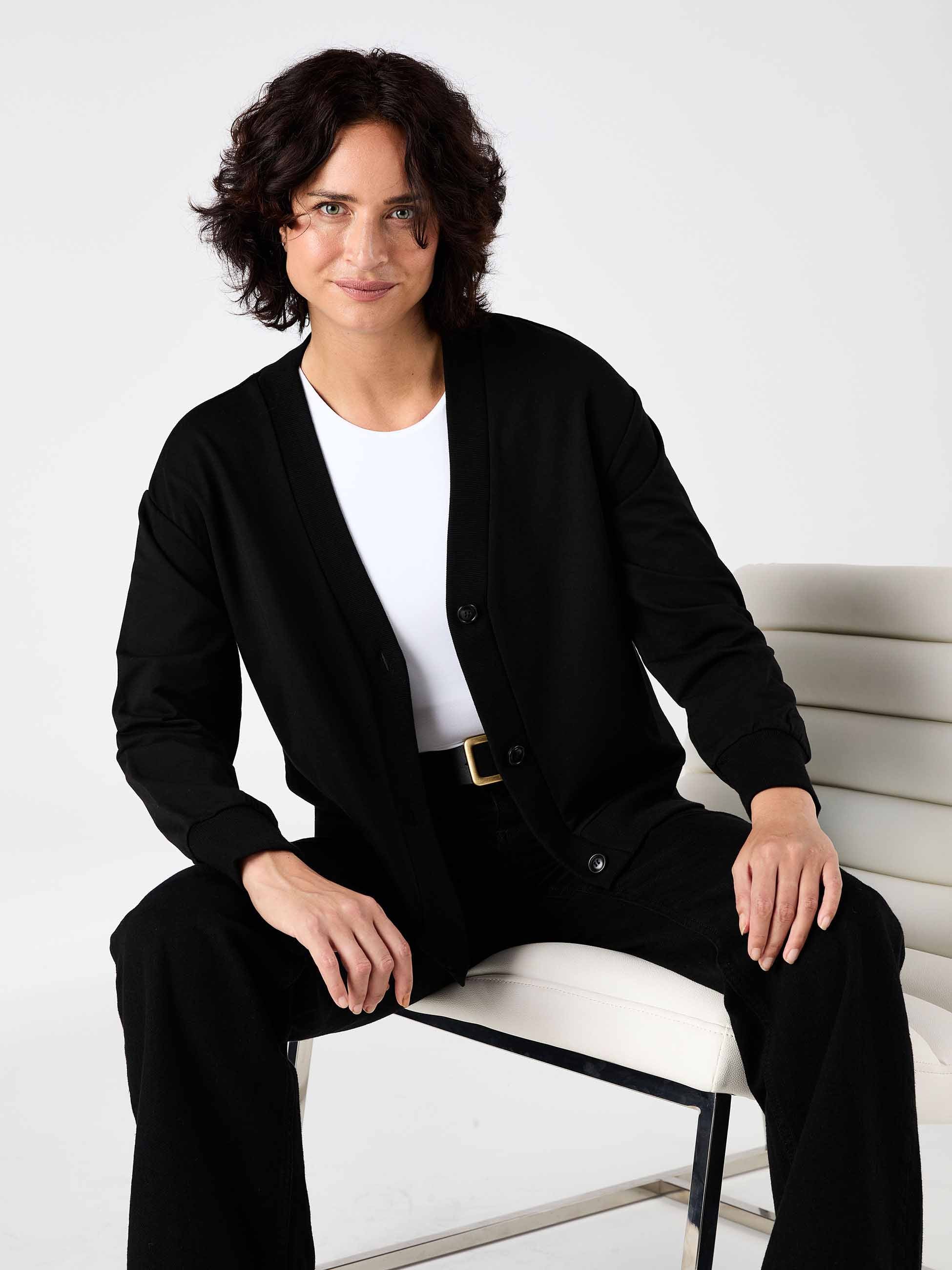 Leighton Sweat Top - Black - Image 3
