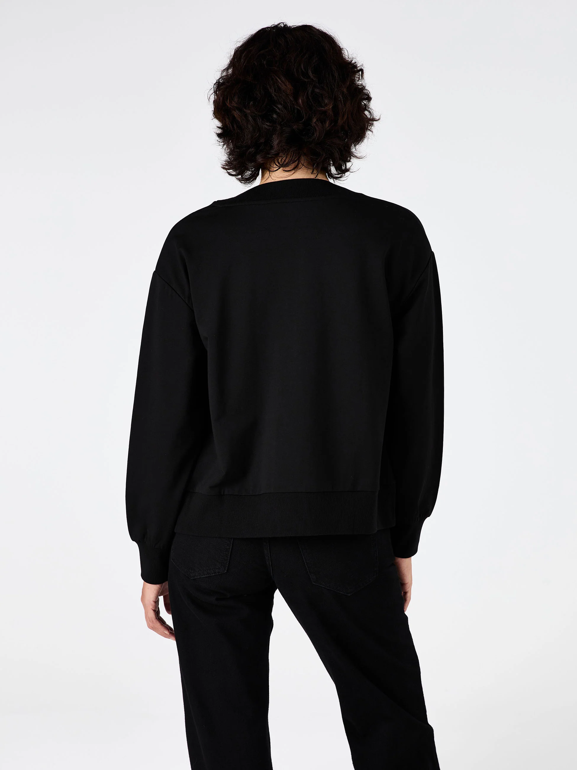 Leighton Sweat Top - Black - Image 5
