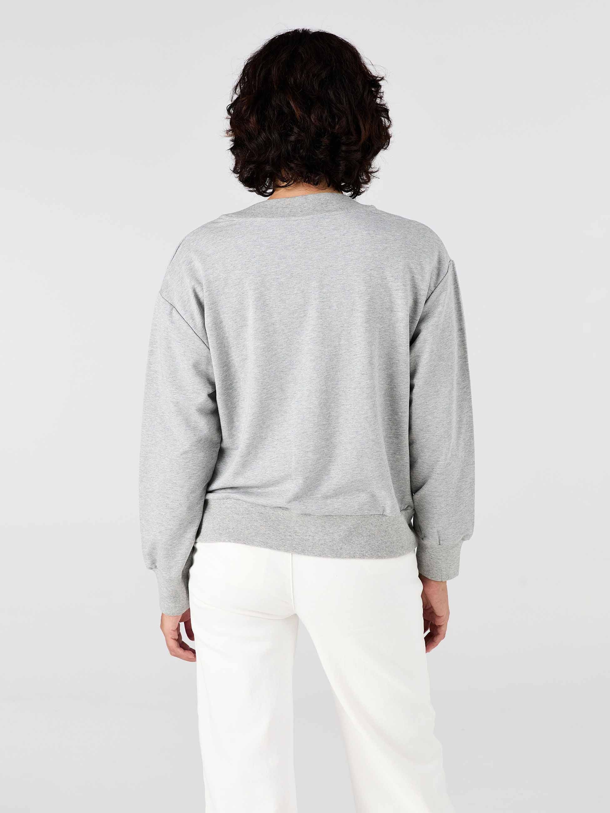 Leighton Sweat Top - Grey Marl - Image 4