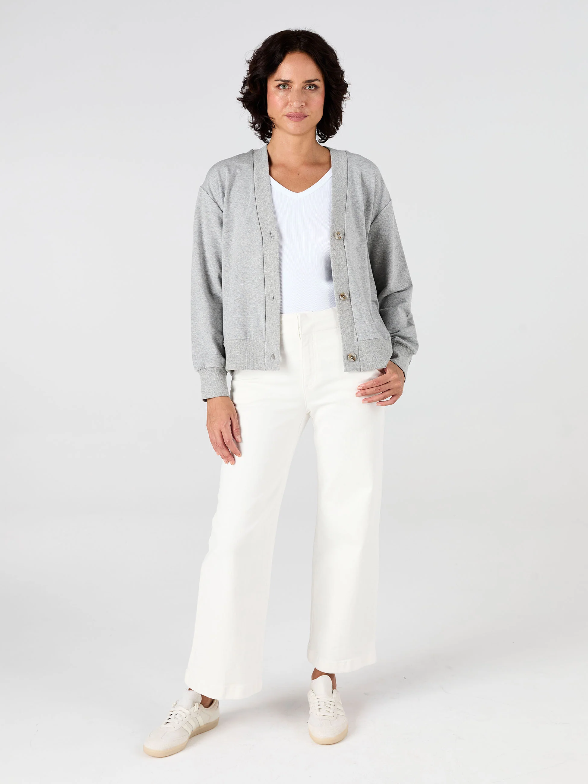Leighton Sweat Top - Grey Marl - Image 5