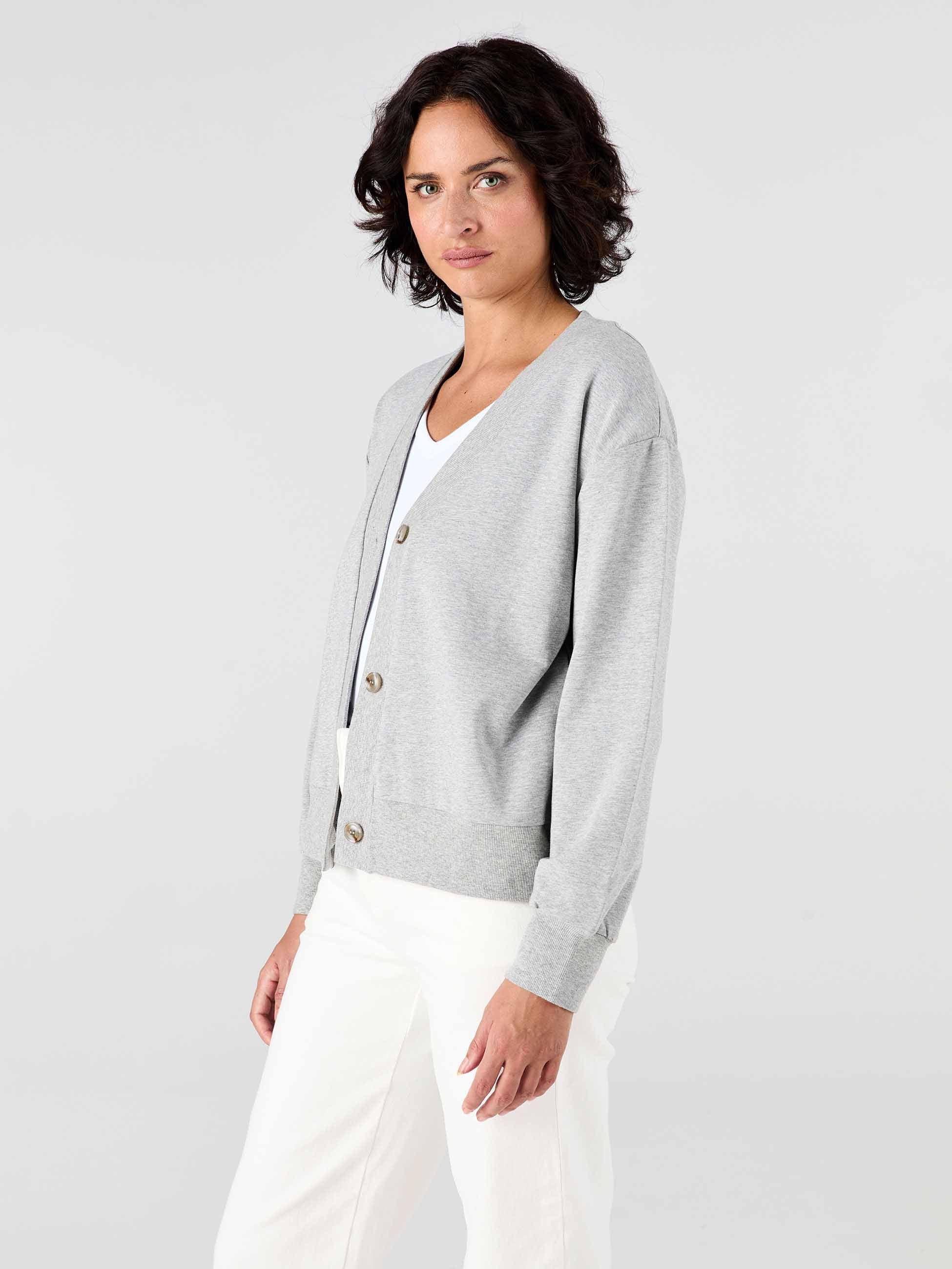 Leighton Sweat Top - Grey Marl - Image 6