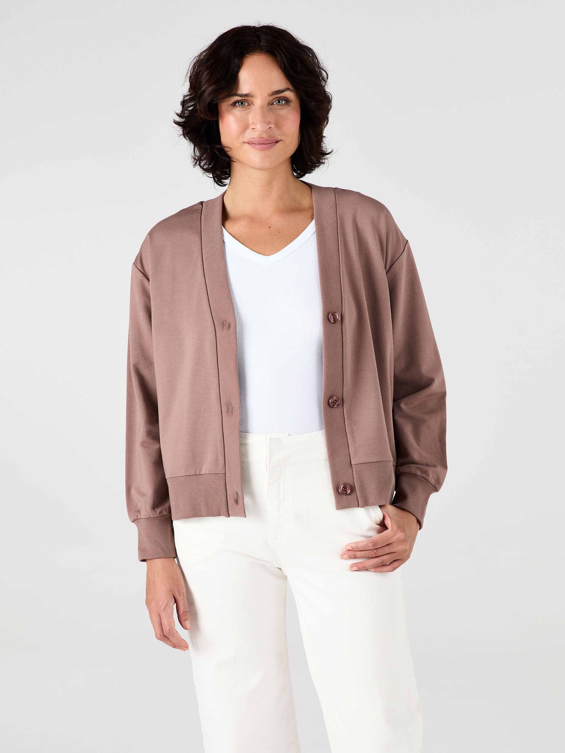 Leighton Sweat Top - Taupe - Image 2