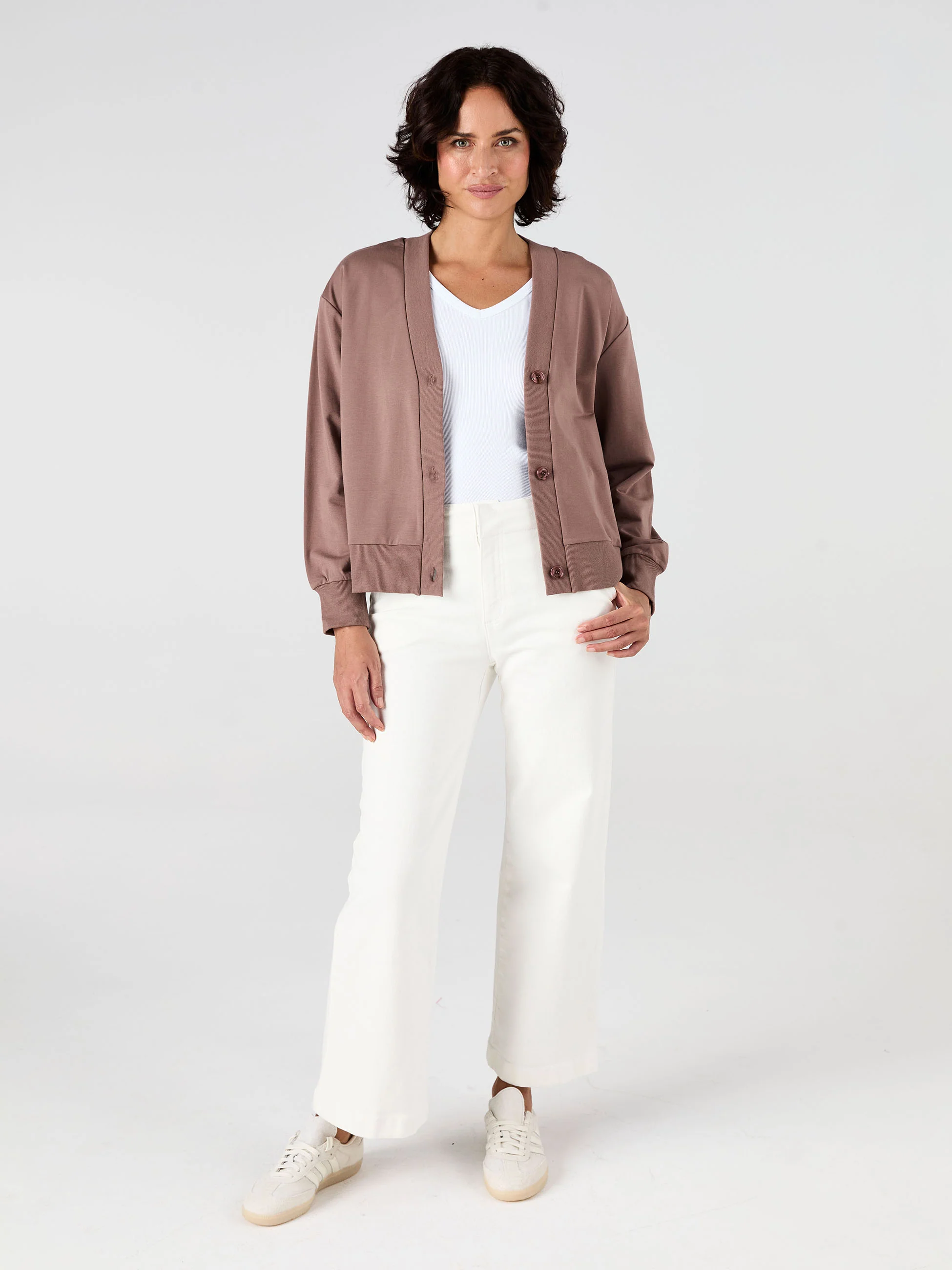 Leighton Sweat Top - Taupe - Image 3