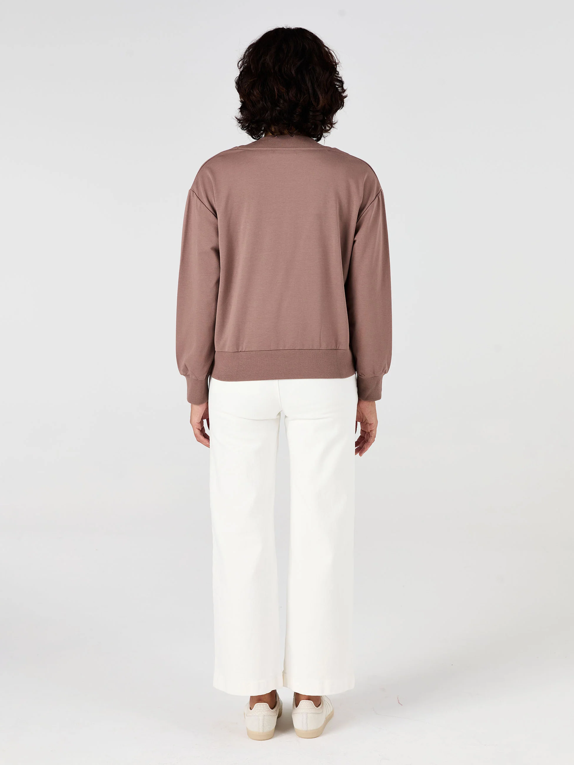 Leighton Sweat Top - Taupe - Image 4
