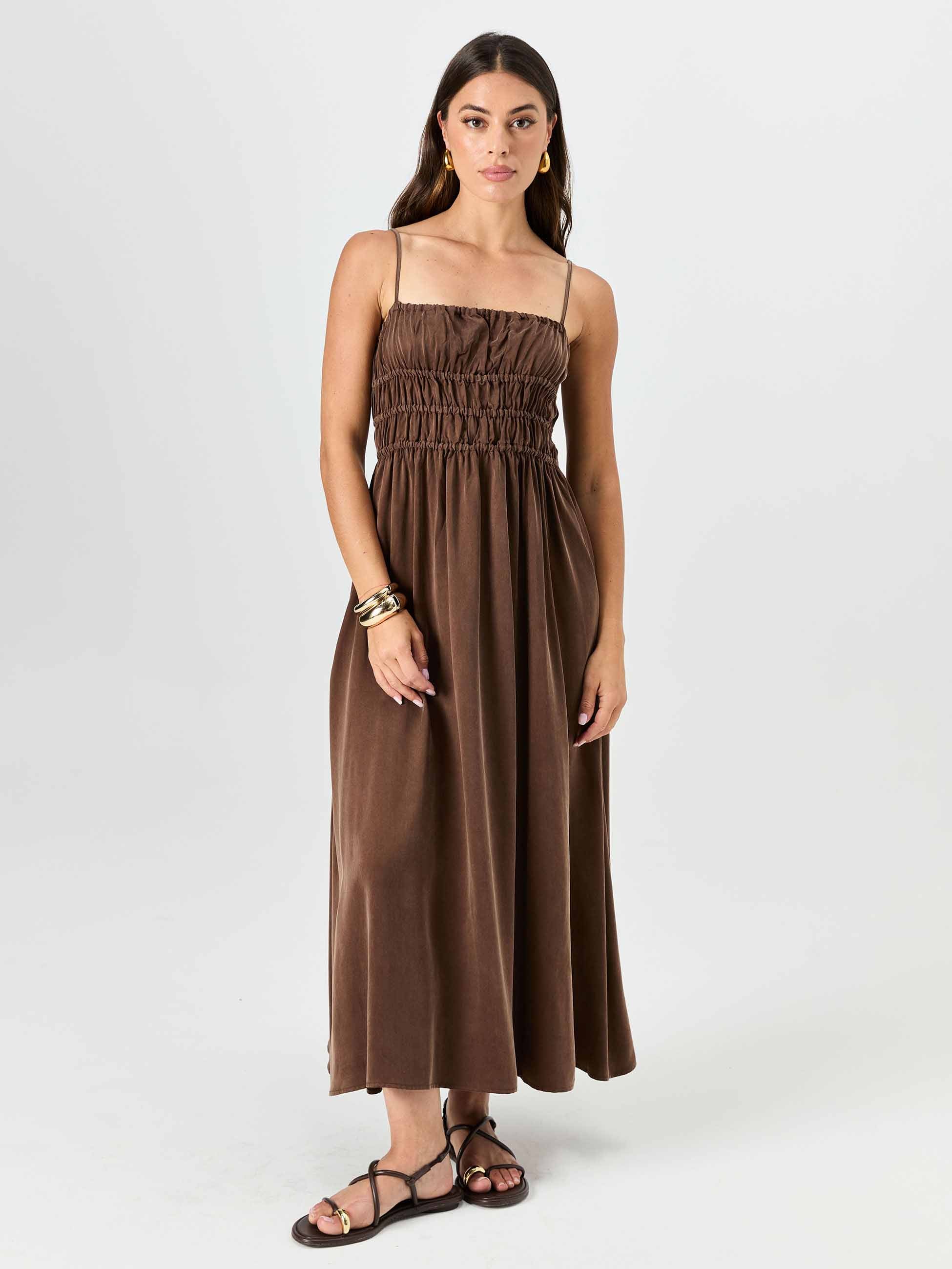 Luna Dress - Mocha - Image 2