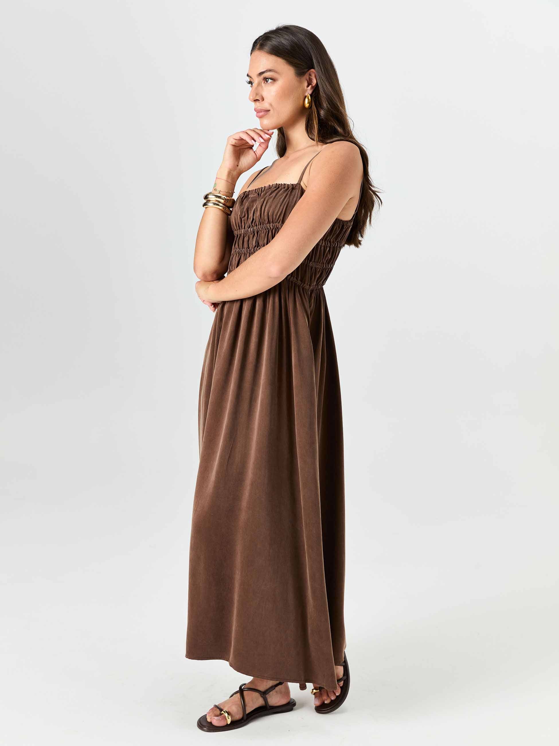 Luna Dress - Mocha - Image 6