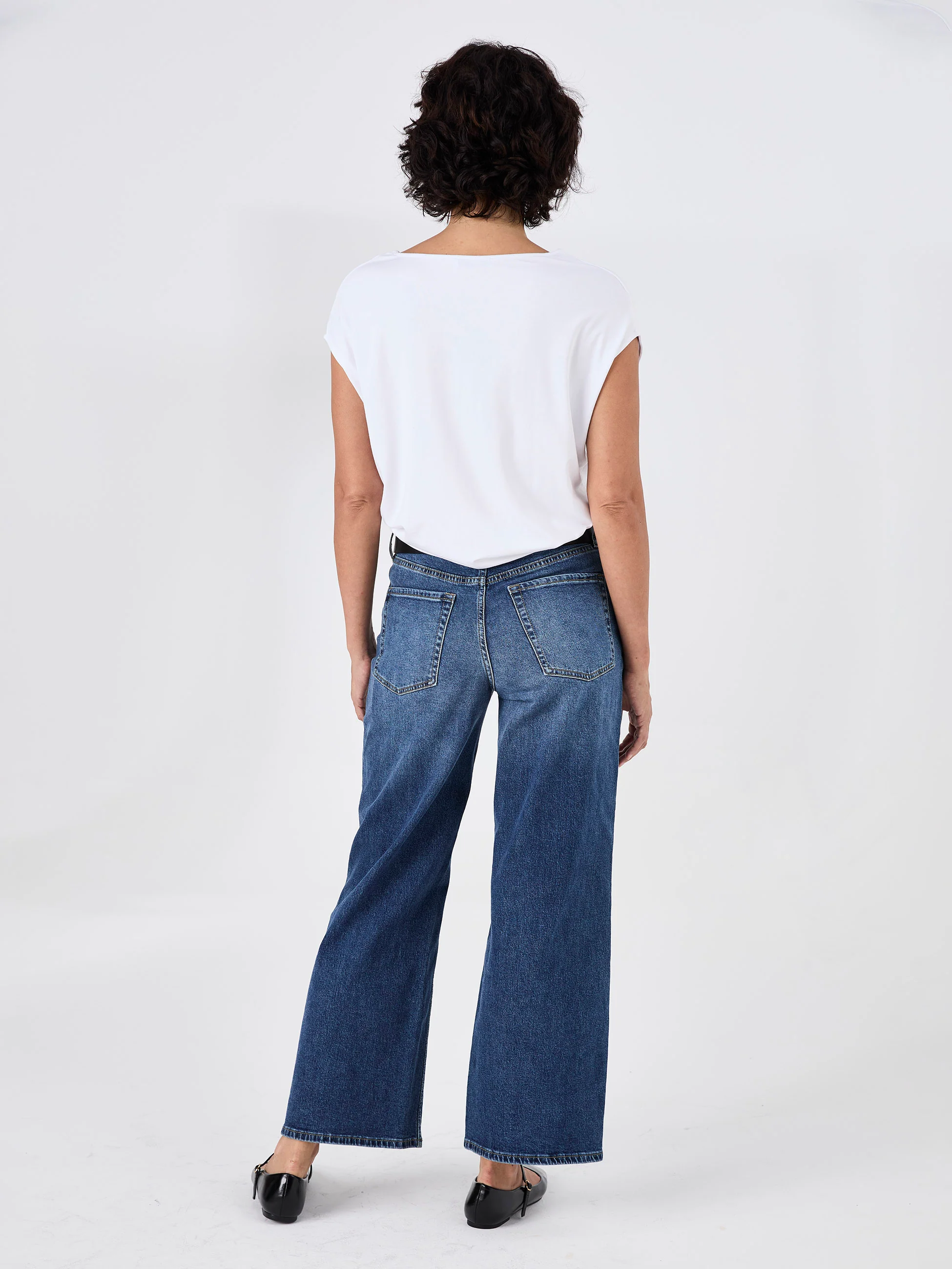 Modal Luxe Layer Tee - White - Image 4