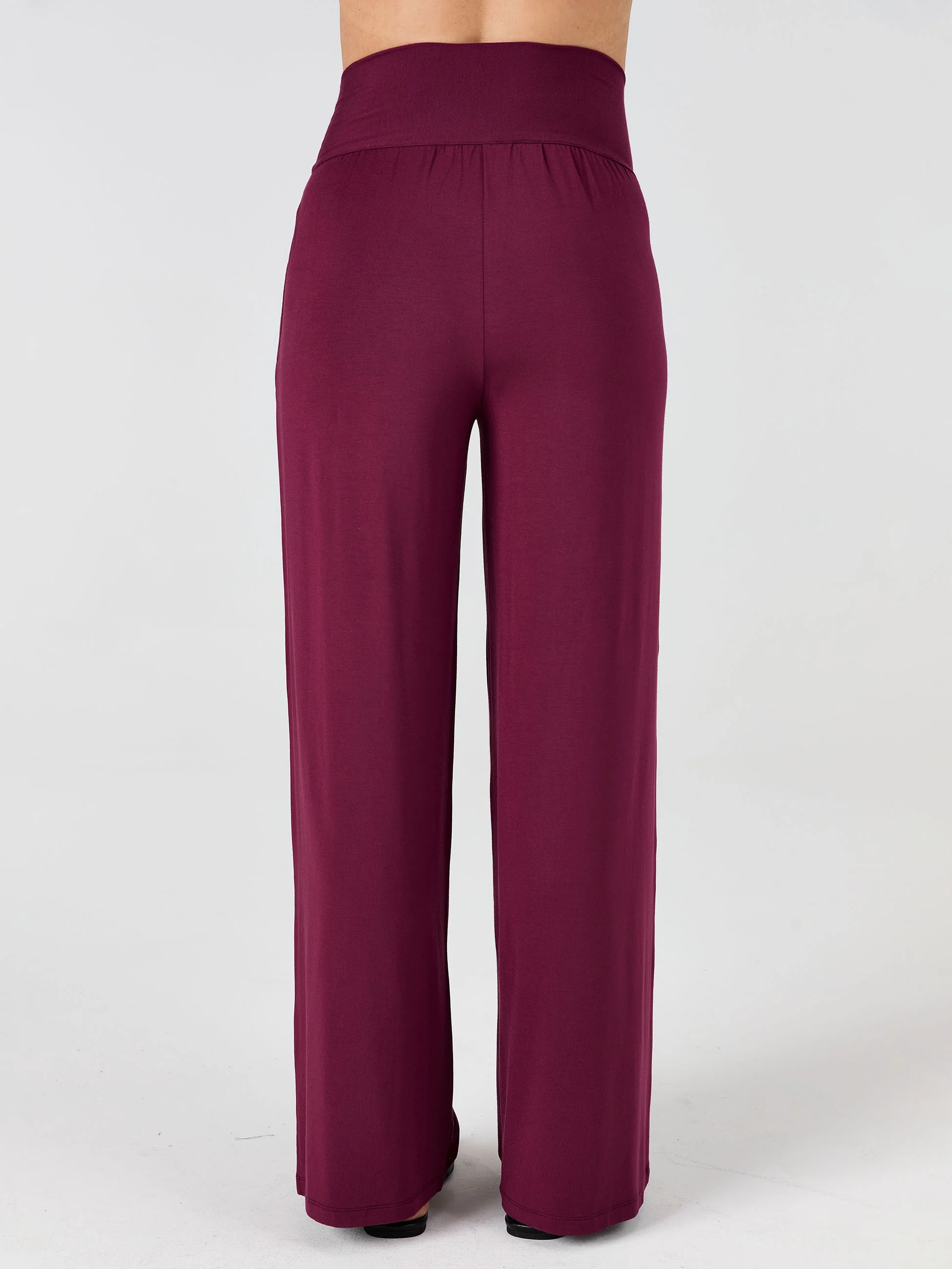 Nomad Modal Wide Leg Pant - Ruby - Image 6